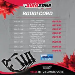AutoZone specials catalogue – valid from 16.10.2025