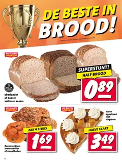 Nettorama folder - Voorbeeld van een folder van Nettorama, geldig van 27.04.2026 | Pagina: 8 | Producten: Taart, Brood, Slagroom, Rozijnen