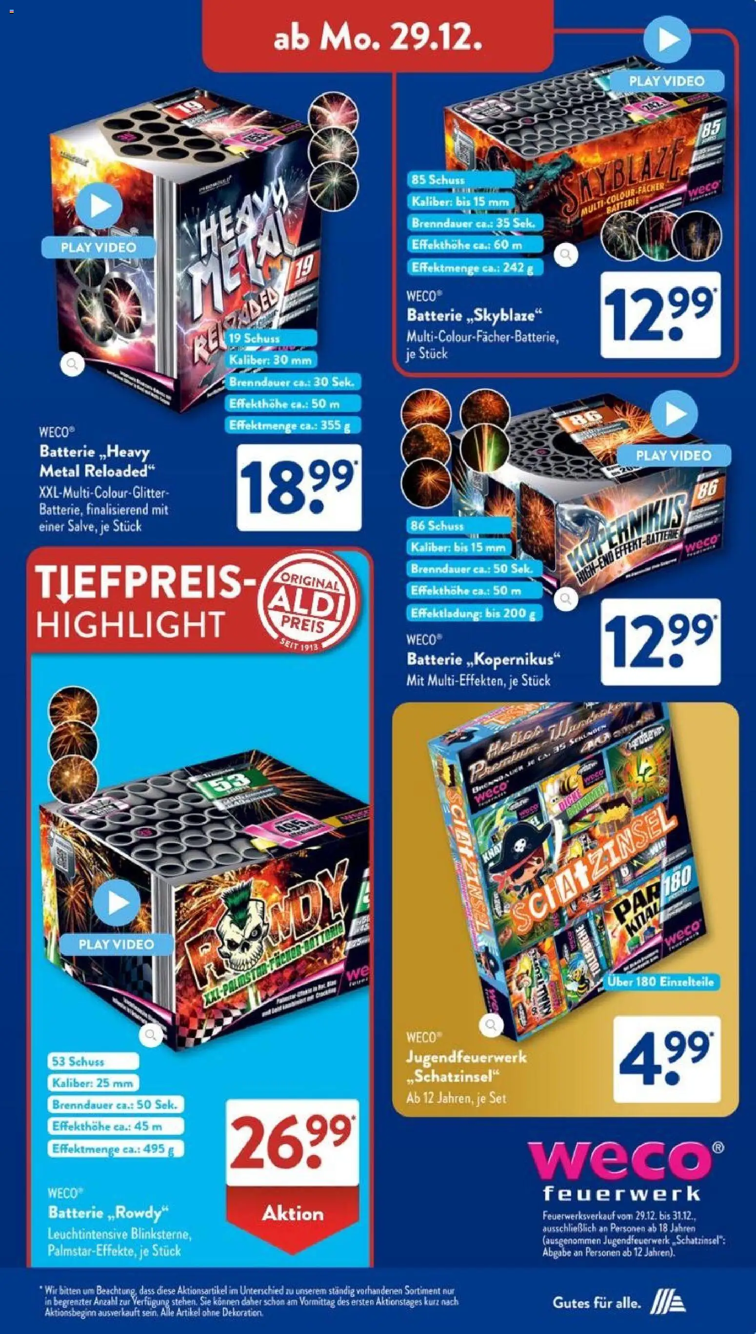 Aldi Süd Prospekt 	 – gültig ab 29.12.2025 | Seite: 33 | Produkte: Batterie, Video