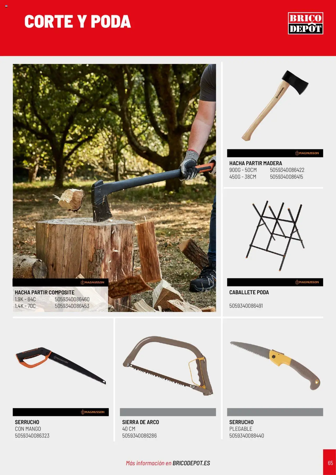Brico Depôt Jardín │ válido desde el 25.04.2025 | Página: 65 | Productos: Serrucho, Ρούτερ