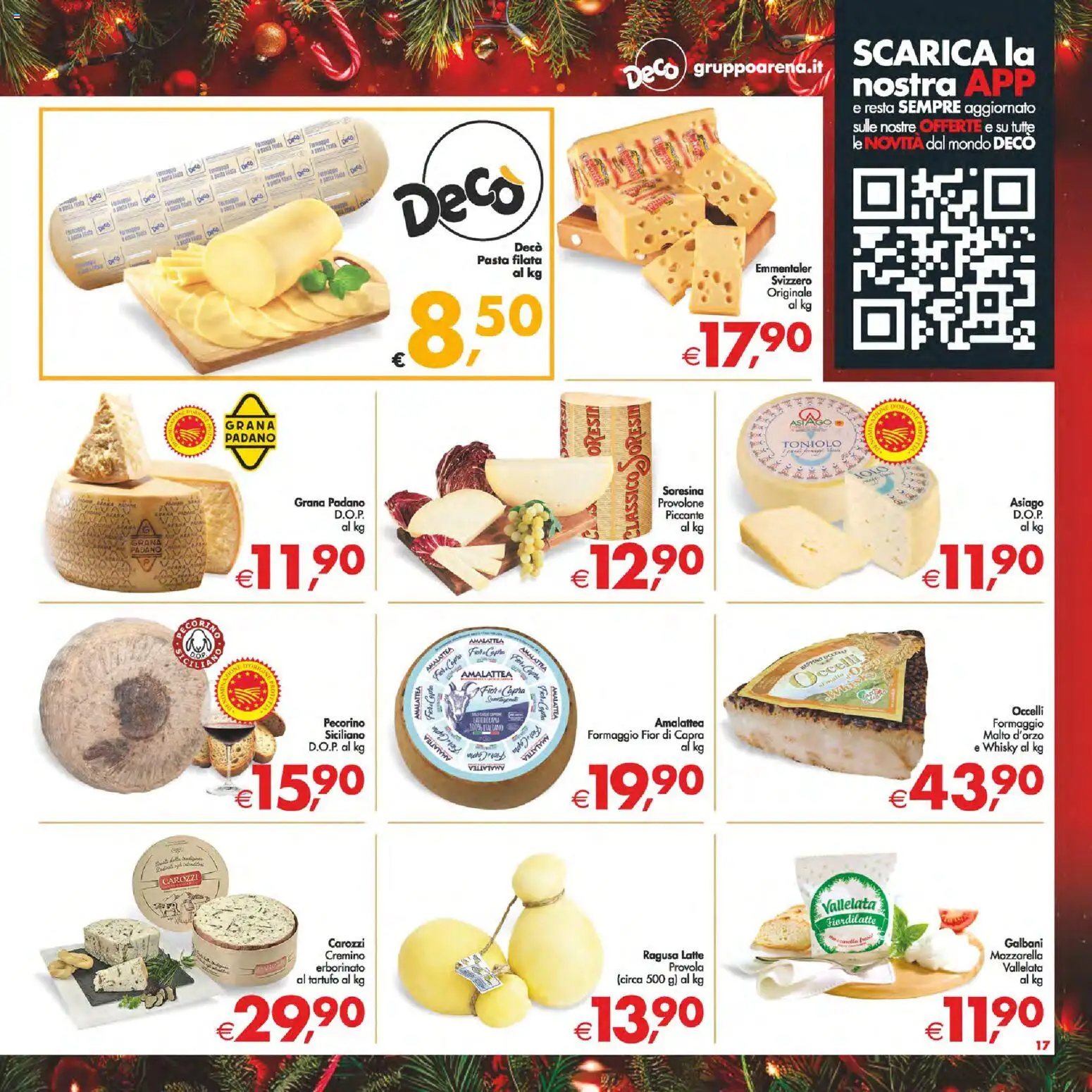 Volantino Decò del 16.12.2025 | Pagina: 17 | Prodotti: Tartufo, Latte, Formaggio, Provola