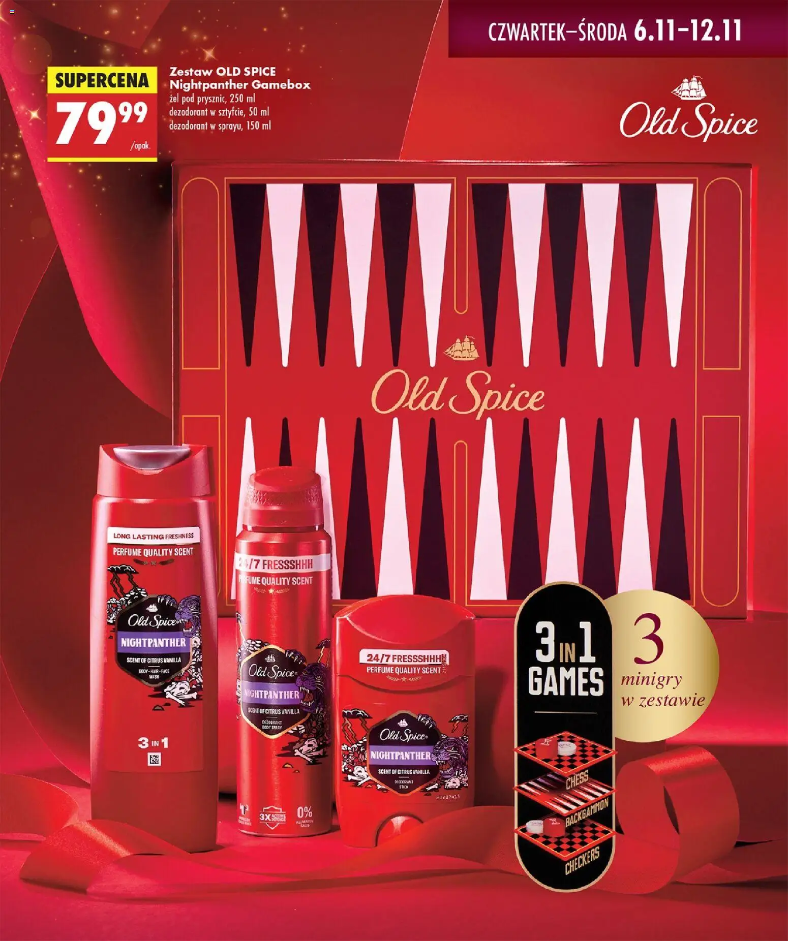 Biedronka gazetka - Twoje piękne strony od 06.11.2025 | Strona: 15 | Produkty: Body, Dezodorant, Old spice