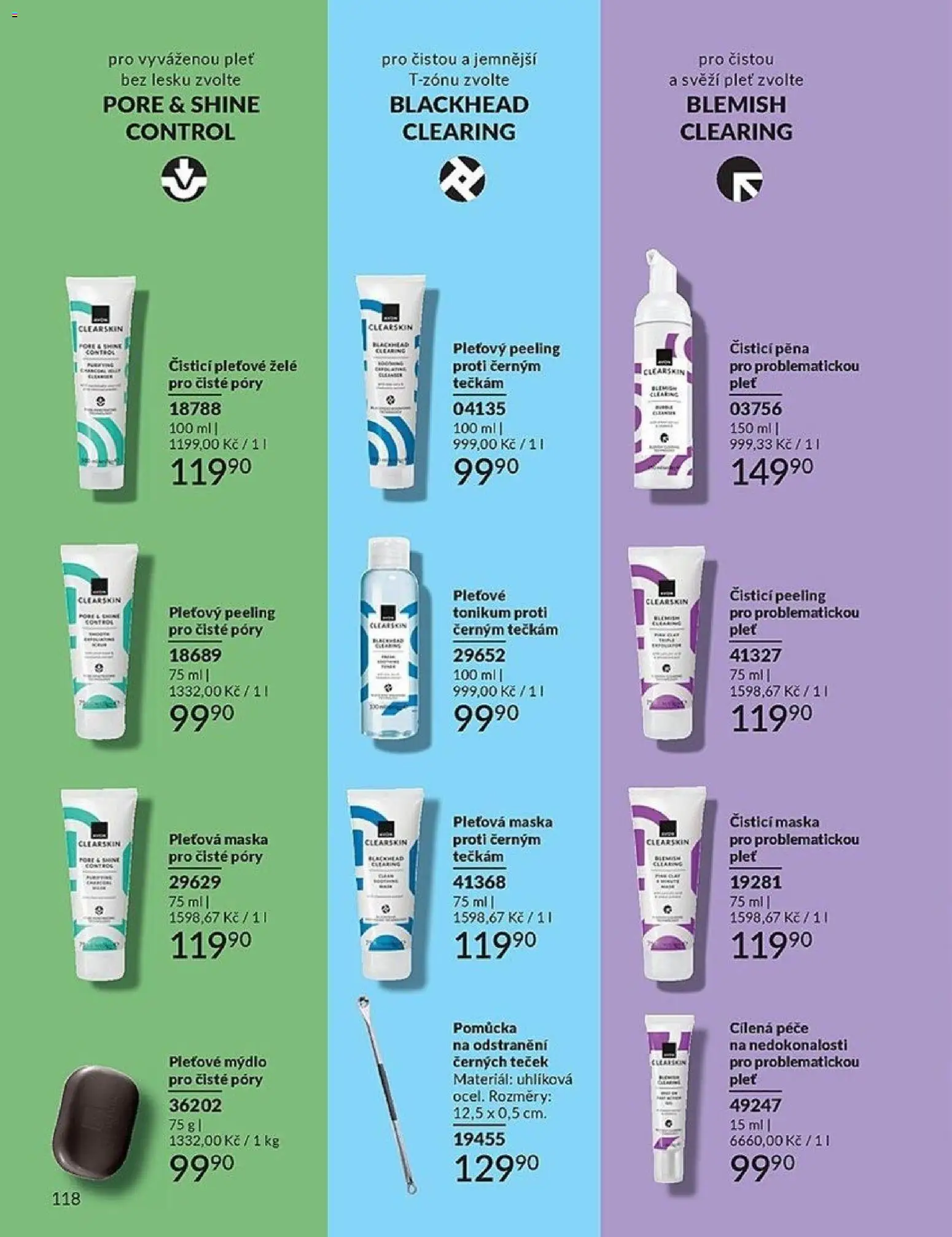 Avon Katalog 05/2026 od 01.05.2026 | Strana: 118 | Produkty: Pleťová maska, Mýdlo, Maska, Peeling