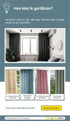 Brico - Folder - Voorbeeld van een folder van Brico, geldig van 28.01.2026 | Pagina: 6 | Producten: Gordijnen