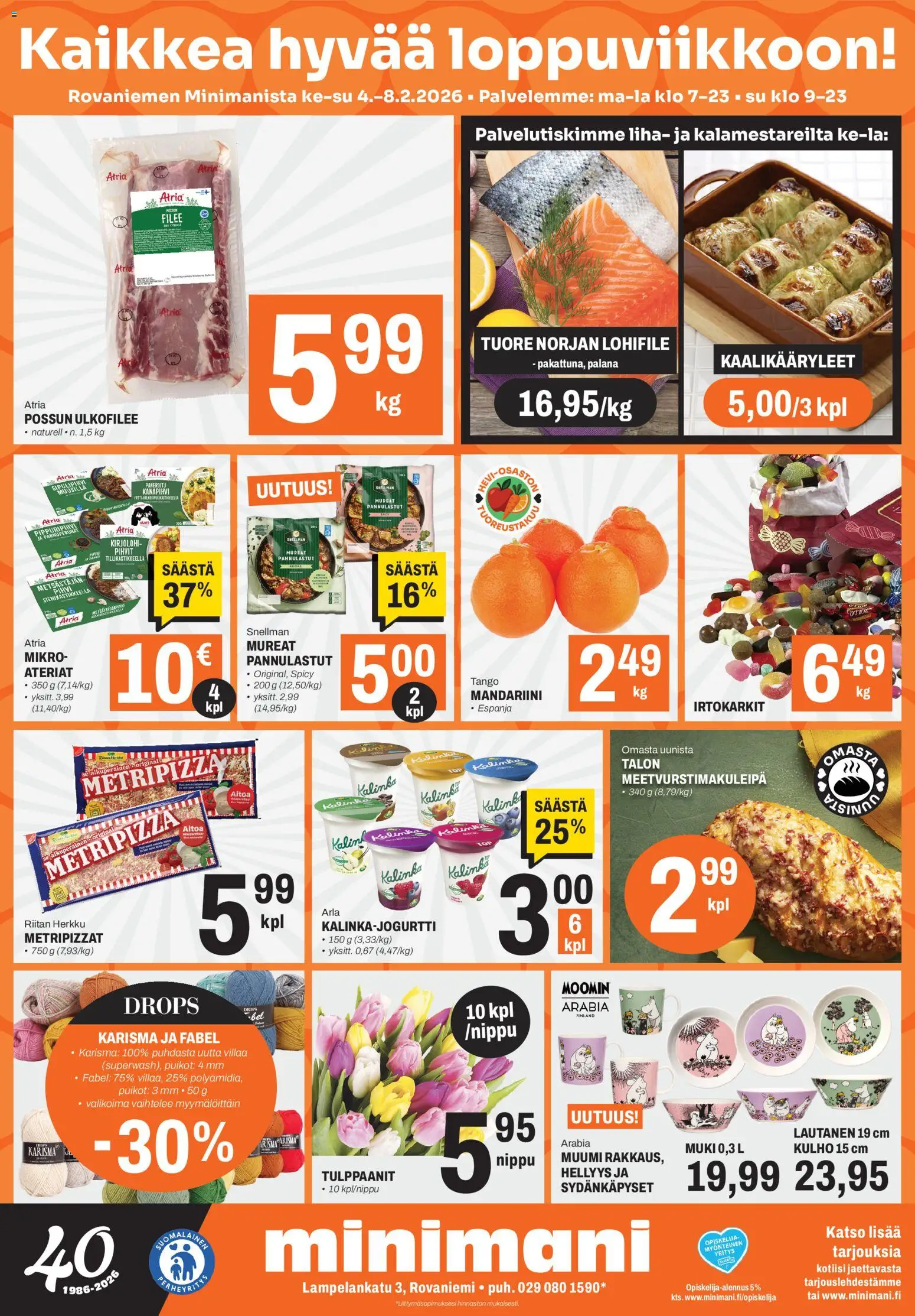 Minimani Tarjoukset - Rovaniemi – voimassa 04.02.2026 alkaen | Sivu: 1