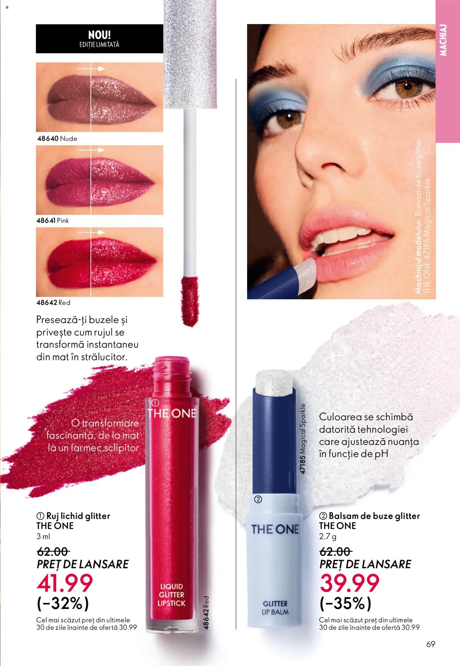 Noul catalog Oriflame – valabil de la 03.12.2025 | Pagină: 69 | Produse: Machiaj, Ruj, Balsam