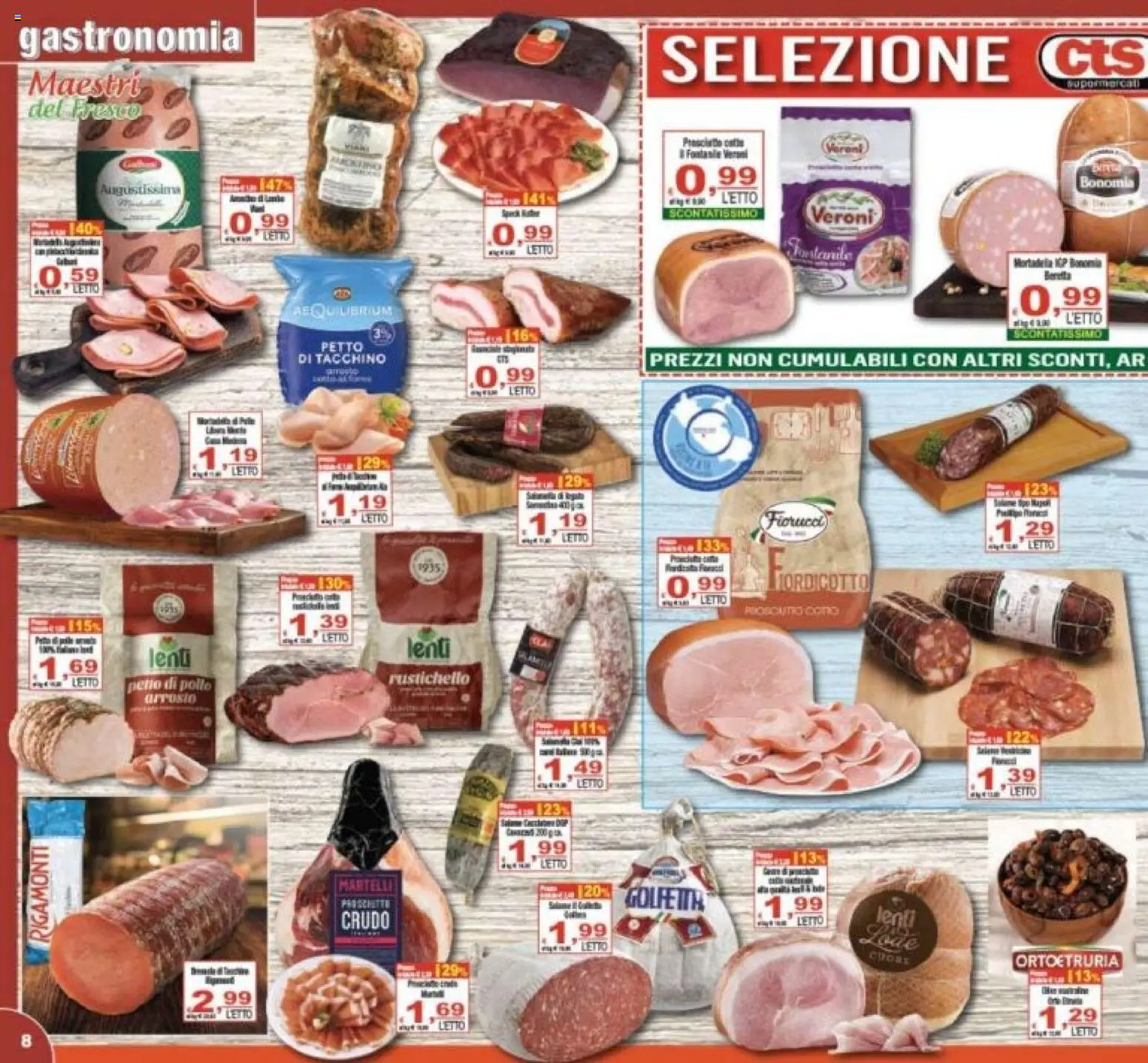 Volantino CTS del 27.12.2025 | Pagina: 8 | Prodotti: Pollo, Tacchino, Mortadella, Letto