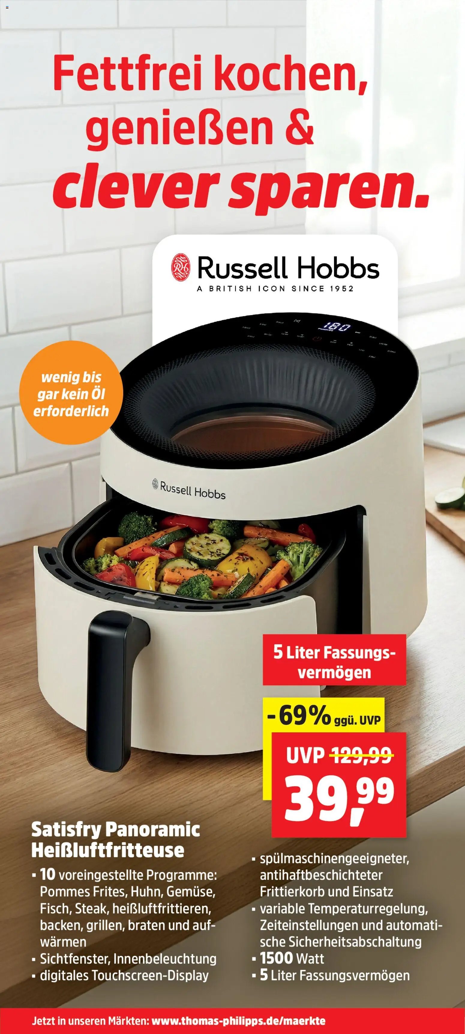 Thomas Philipps Prospekt – gültig ab 22.12.2025 | Seite: 2 | Produkte: Öl, Pommes, Heißluftfritteuse