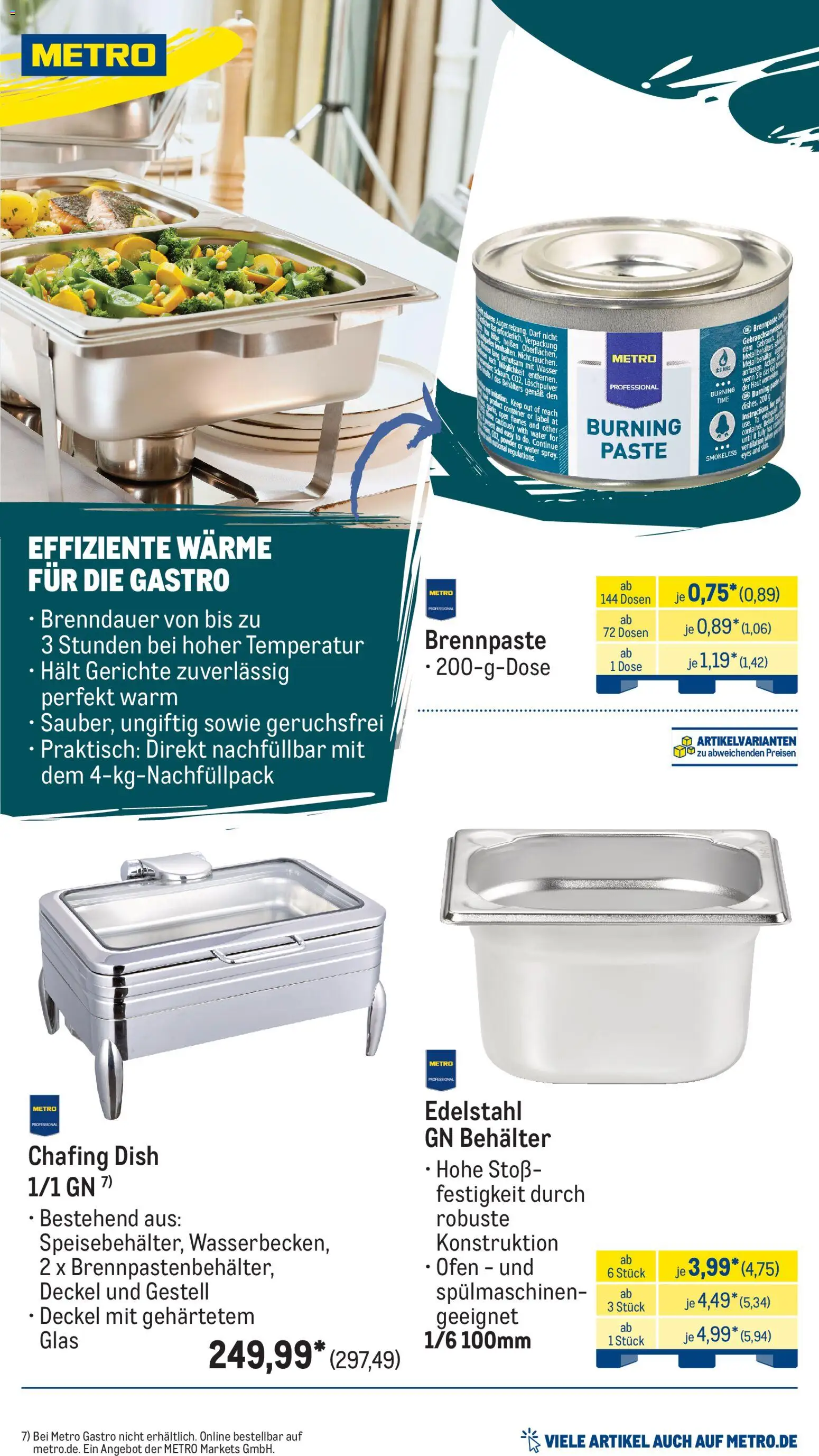 Metro Monats-Menü – gültig ab 01.03.2026 | Seite: 34 | Produkte: Ofen, Wasser