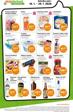 Náhled letáku Můj obchod leták od 16.01.2026 | Strana: 2 | Produkty: Ondrášovka, Vodka, Salát, Koření
