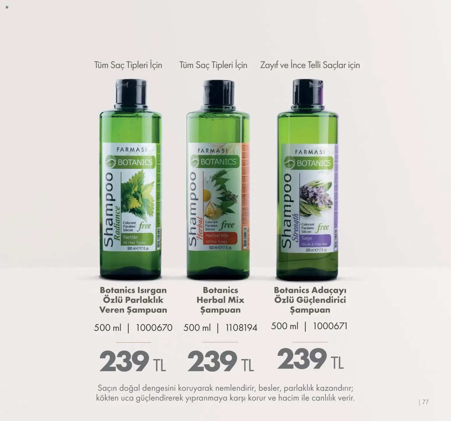 Farmasi Katalog - 01.01.2026 tarihinden itibaren geçerlidir | Sayfa: 77 | Ürünler: Şampuan