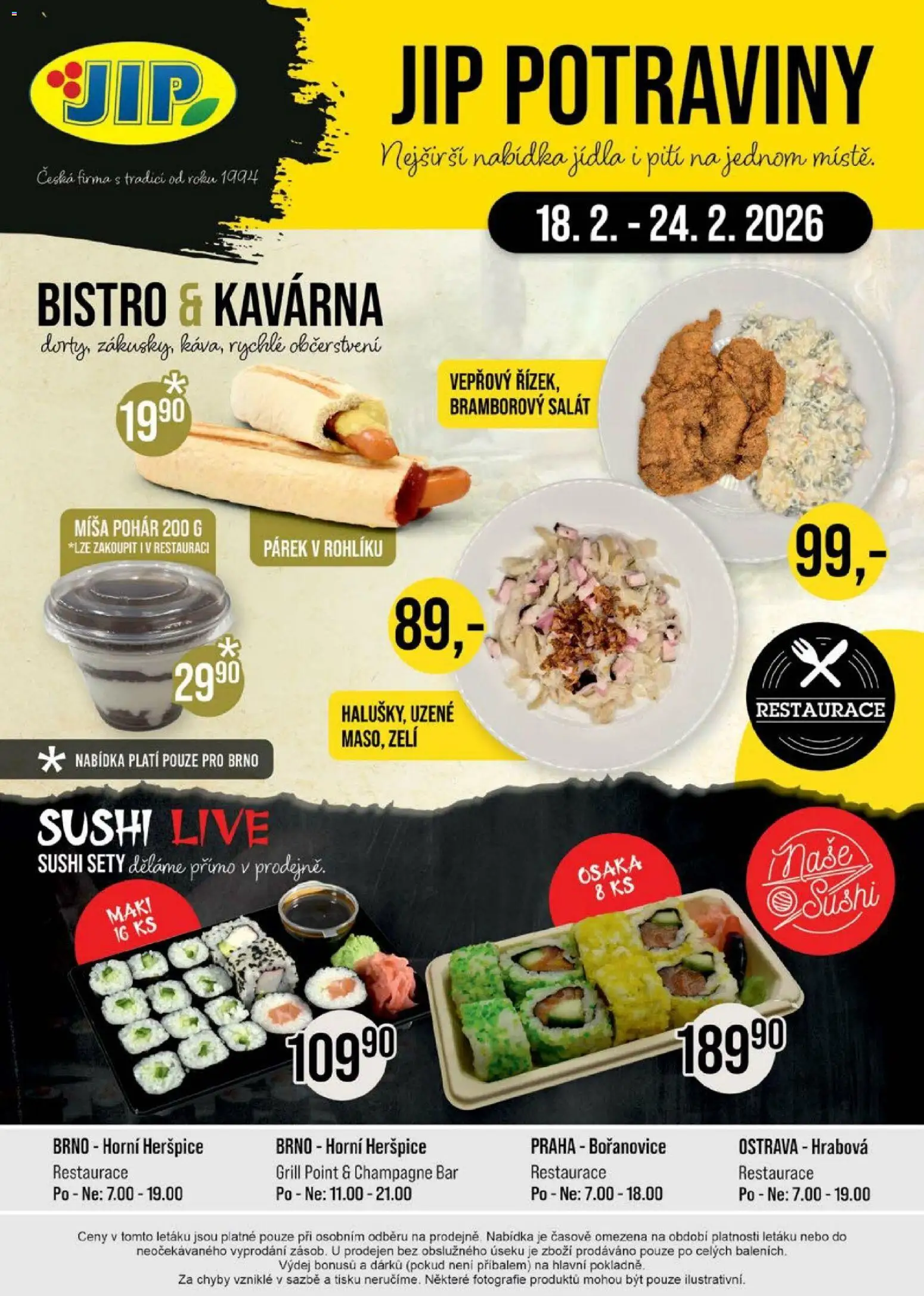 Jip leták - Cash & Carry od 18.02.2026 | Strana: 20 | Produkty: Bramborový salát, Salát, Potraviny, Champagne