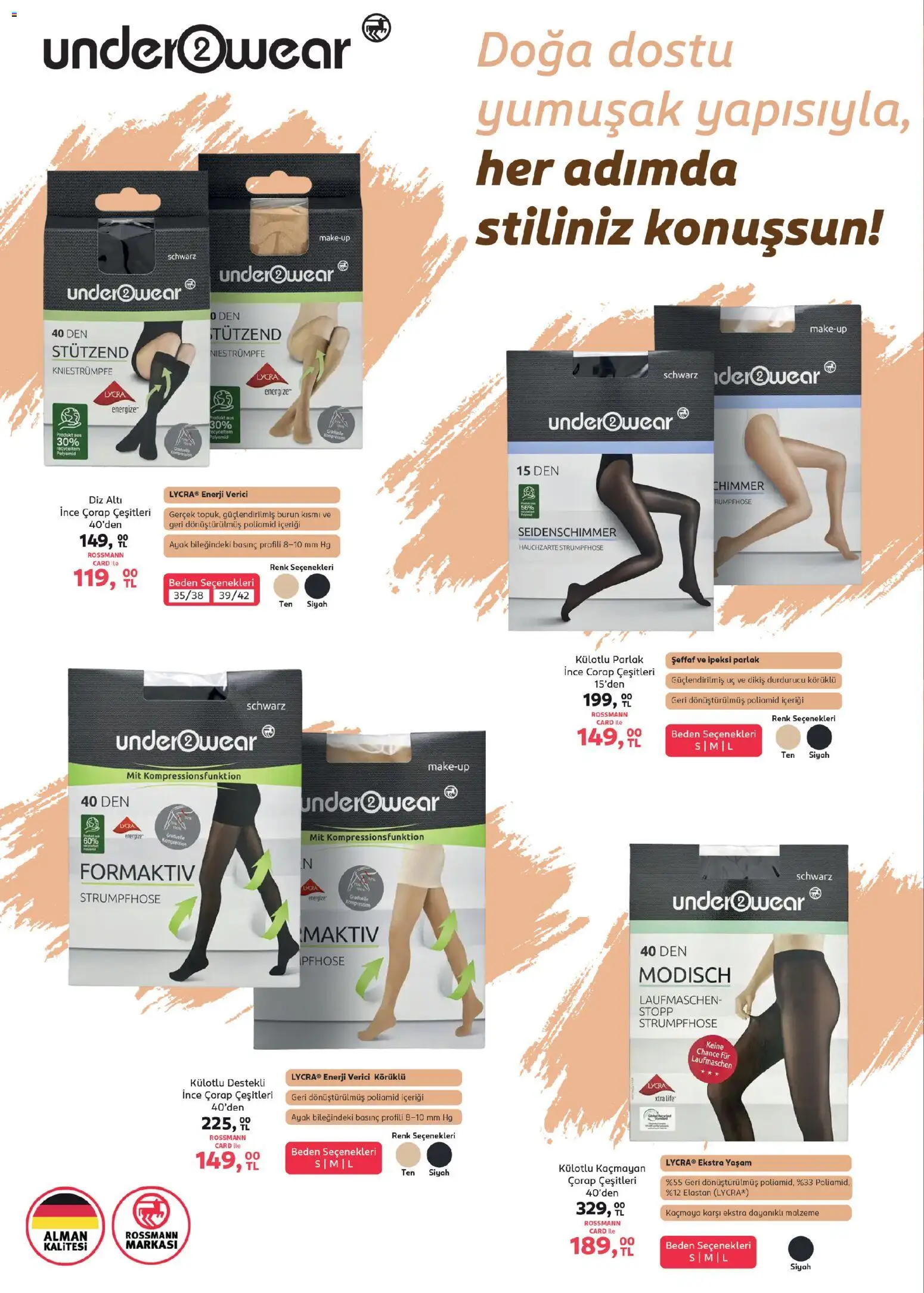 Rossmann - Mart Ev & Yaşam Kataloğu - 02.03.2026 tarihinden itibaren geçerlidir | Sayfa: 14 | Ürünler: Çorap
