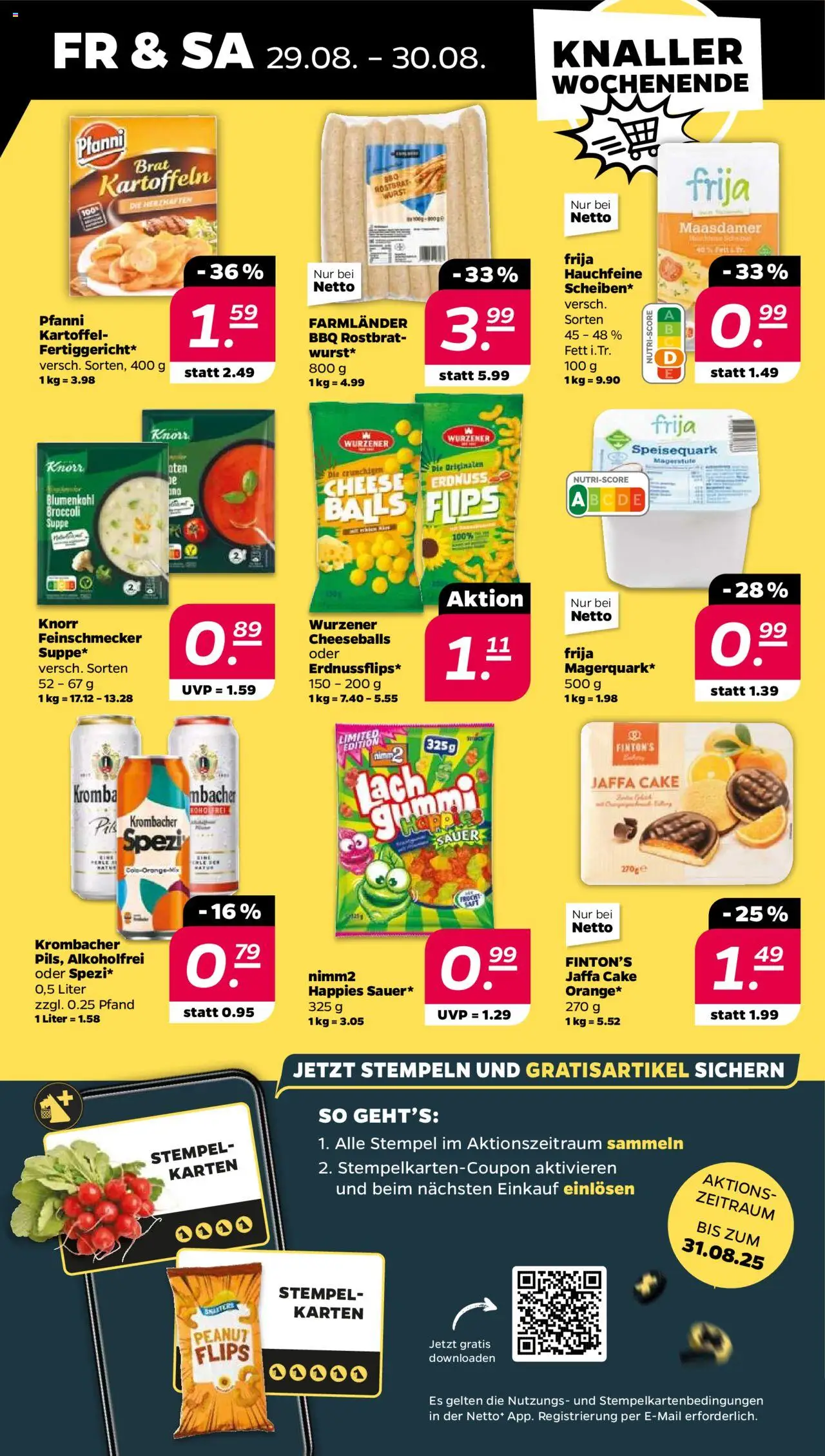 Netto Prospekt 	 - gültig ab dem 25.08.2025 | Seite: 27 | Produkte: Kartoffeln, Wurst, Krombacher, Blumenkohl
