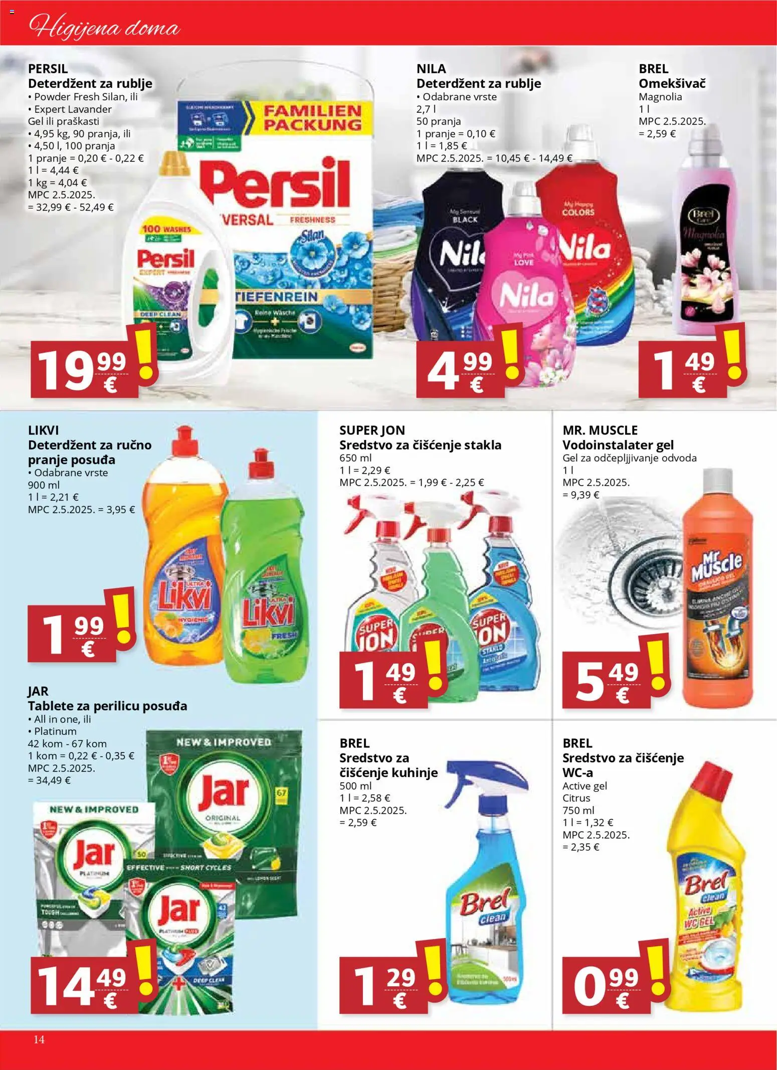 Ribola katalog | vrijedi od 05.11.2025 | Stranica: 14 | Proizvodi: Omekšivač, Deterdžent, Nila, Persil