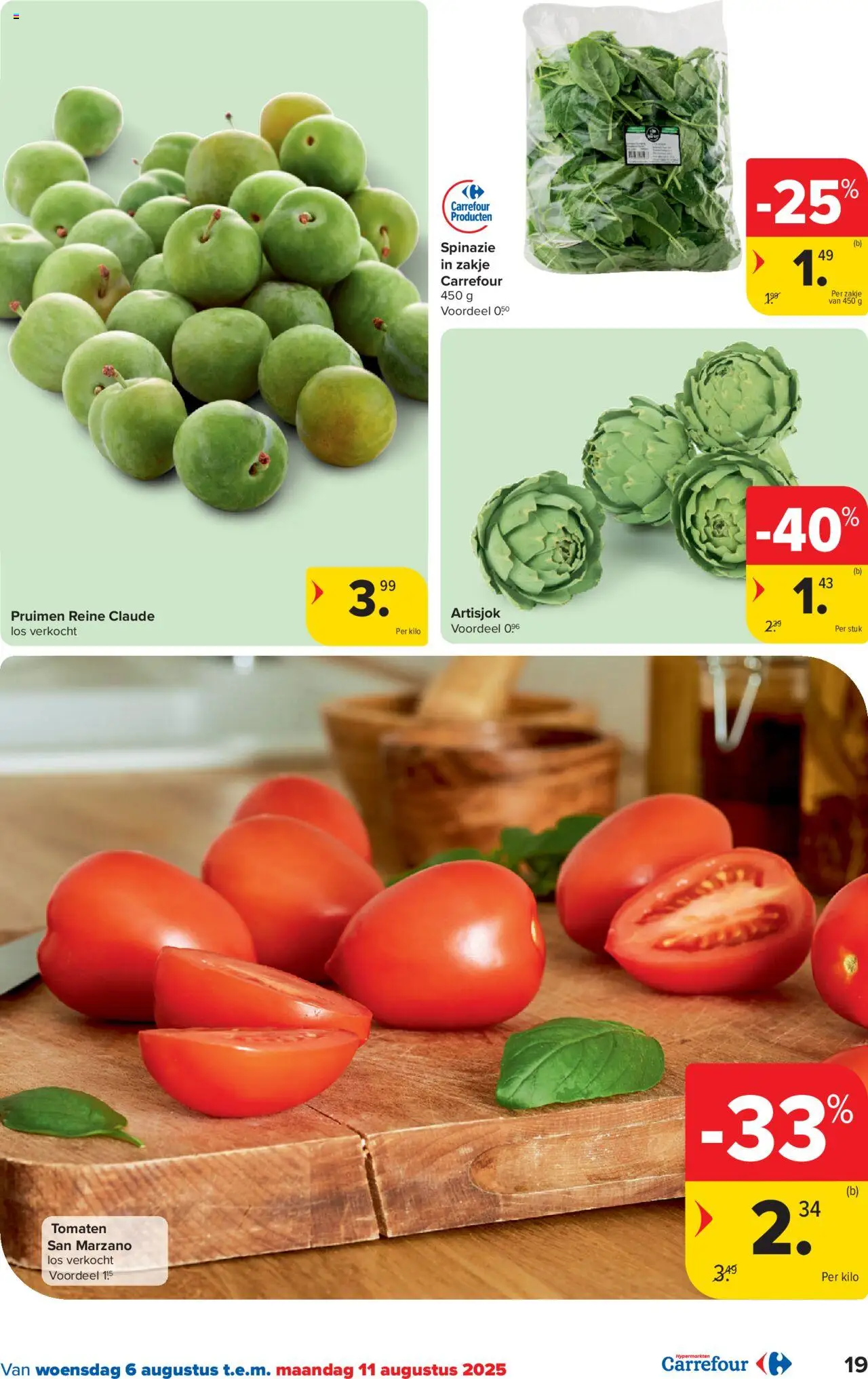  | Pagina: 19 | Producten: Tomaten, Spinazie, Artisjok