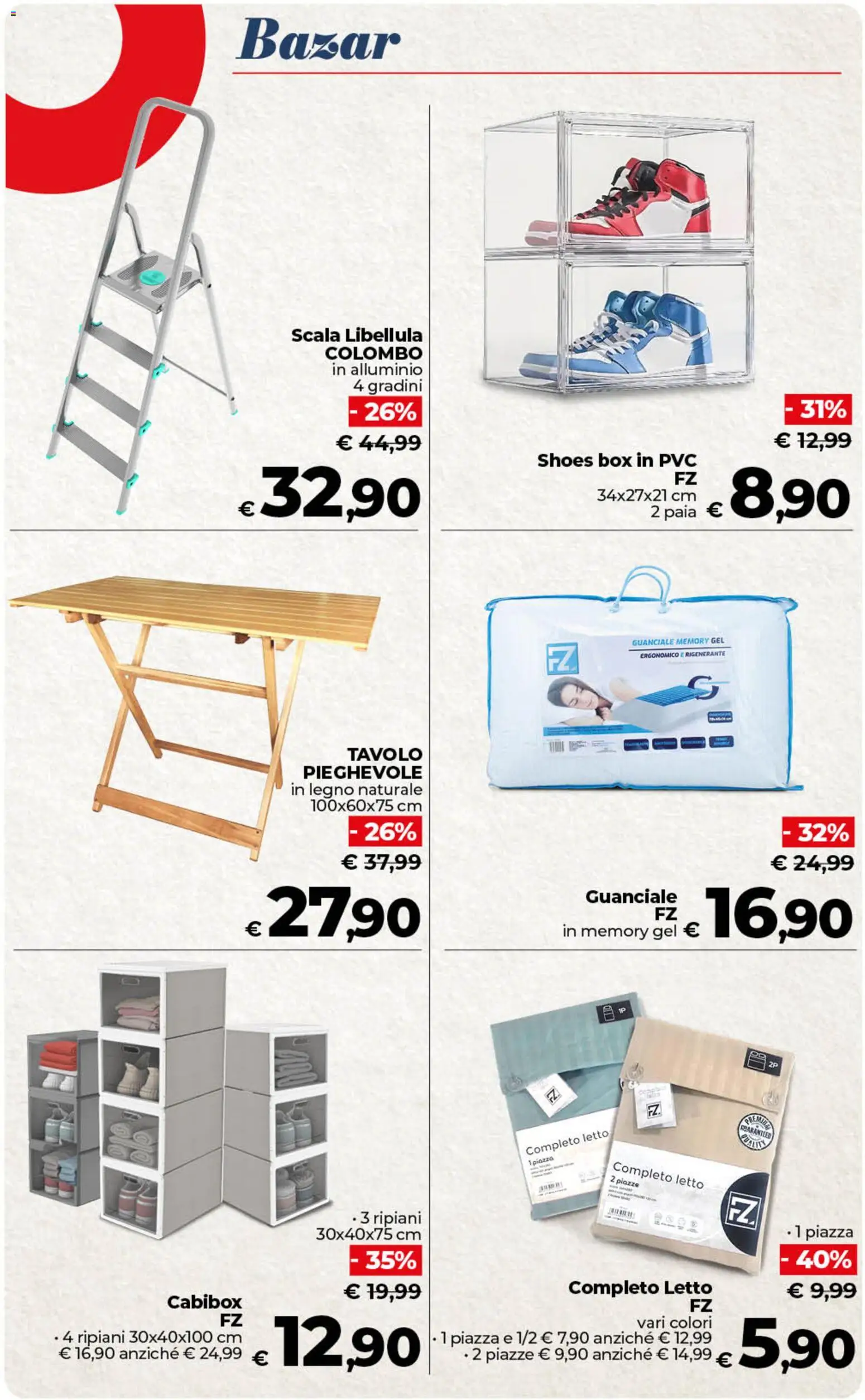Volantino COOP del 17.03.2026 | Pagina: 46 | Prodotti: Alluminio, Letto, Tavolo, Guanciale