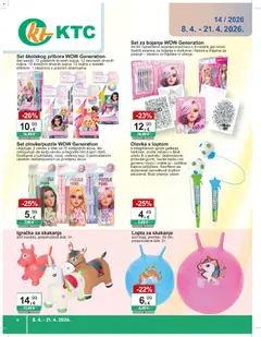 KTC - Katalog igračke i tekstil - Pregled kataloga iz trgovine KTC, vrijedi od 08.04.2026