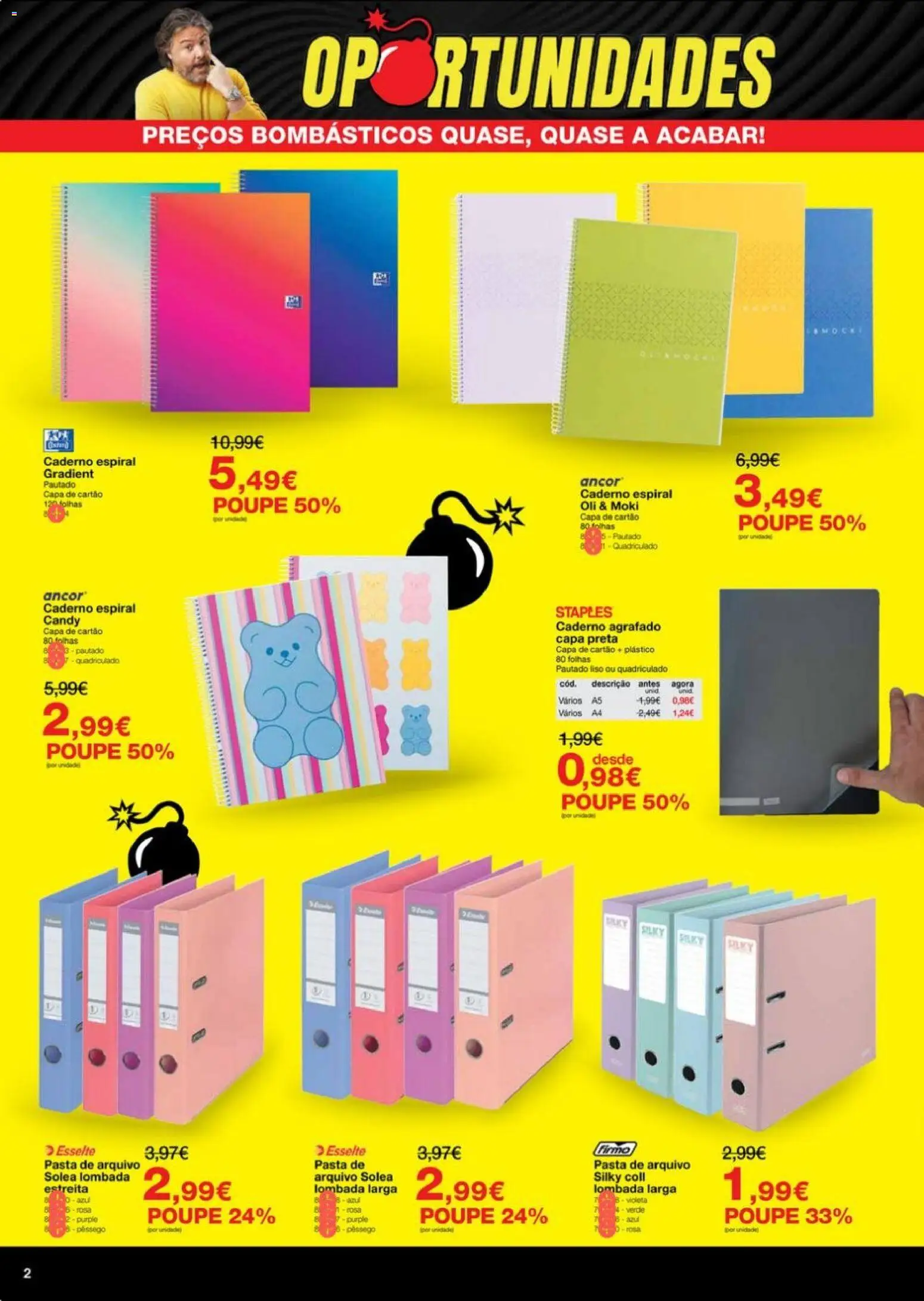 Staples - Folheto Oportunidades Outubro │ válido de 27.10.2025 | Página: 2 | Produtos: Caderno