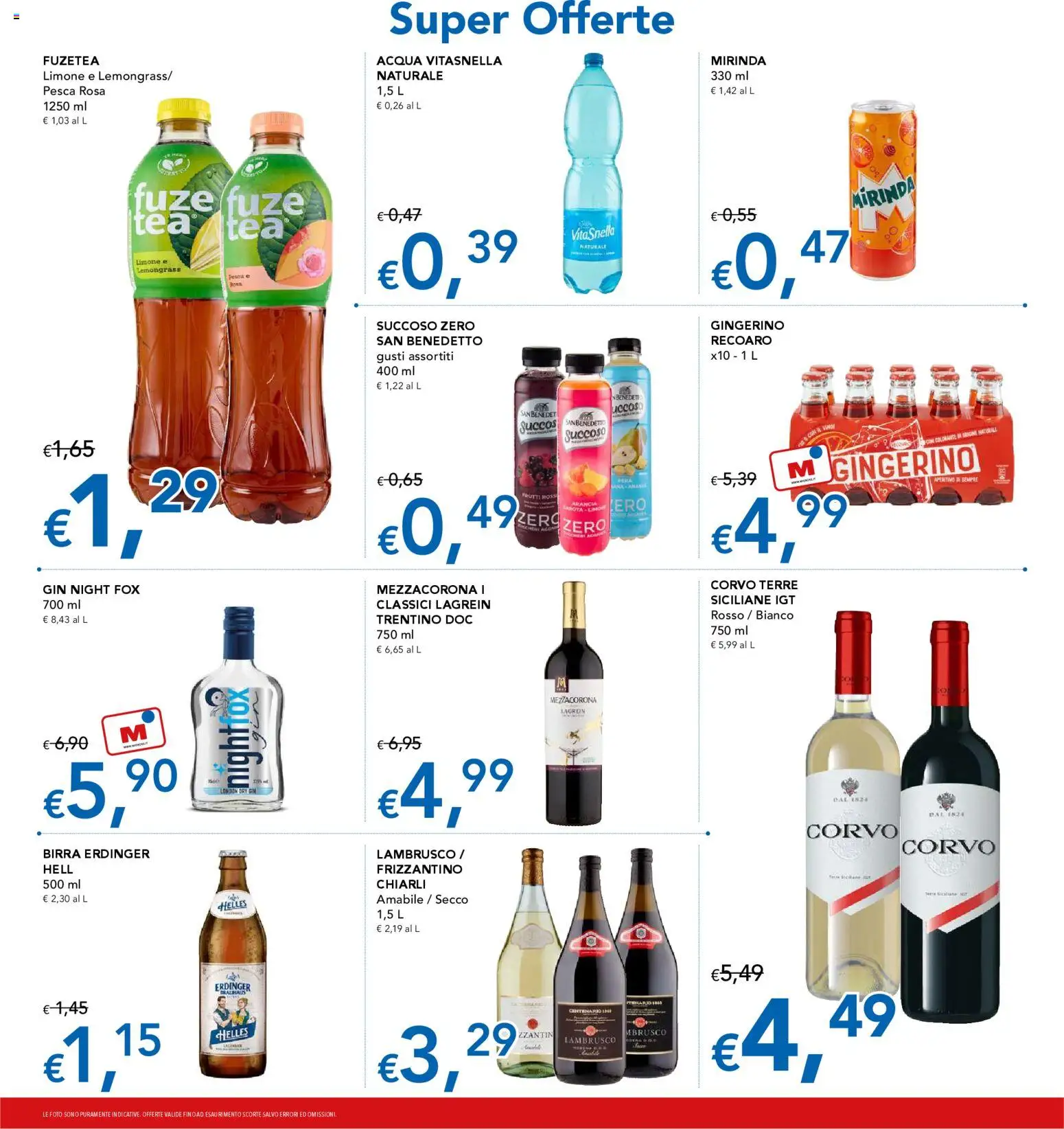 Volantino Migross del 06.11.2025 | Pagina: 14 | Prodotti: Birra, Gin, Acqua, Arancia
