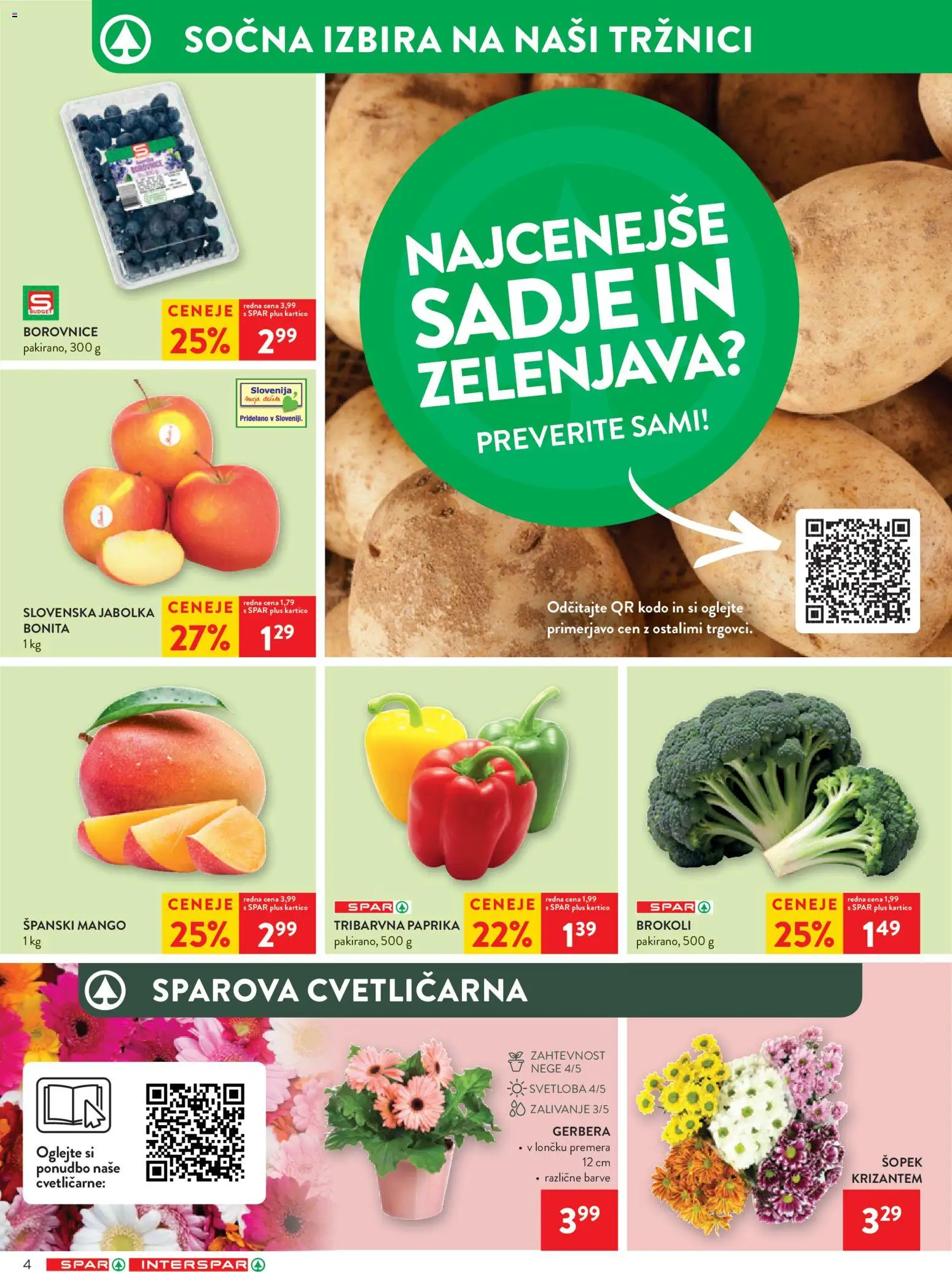 Novi Spar katalog ponudbe – veljaven od 29.10.2025 | Stran: 6 | Izdelki: Paprika, Borovnice, Zelenjava, Mango