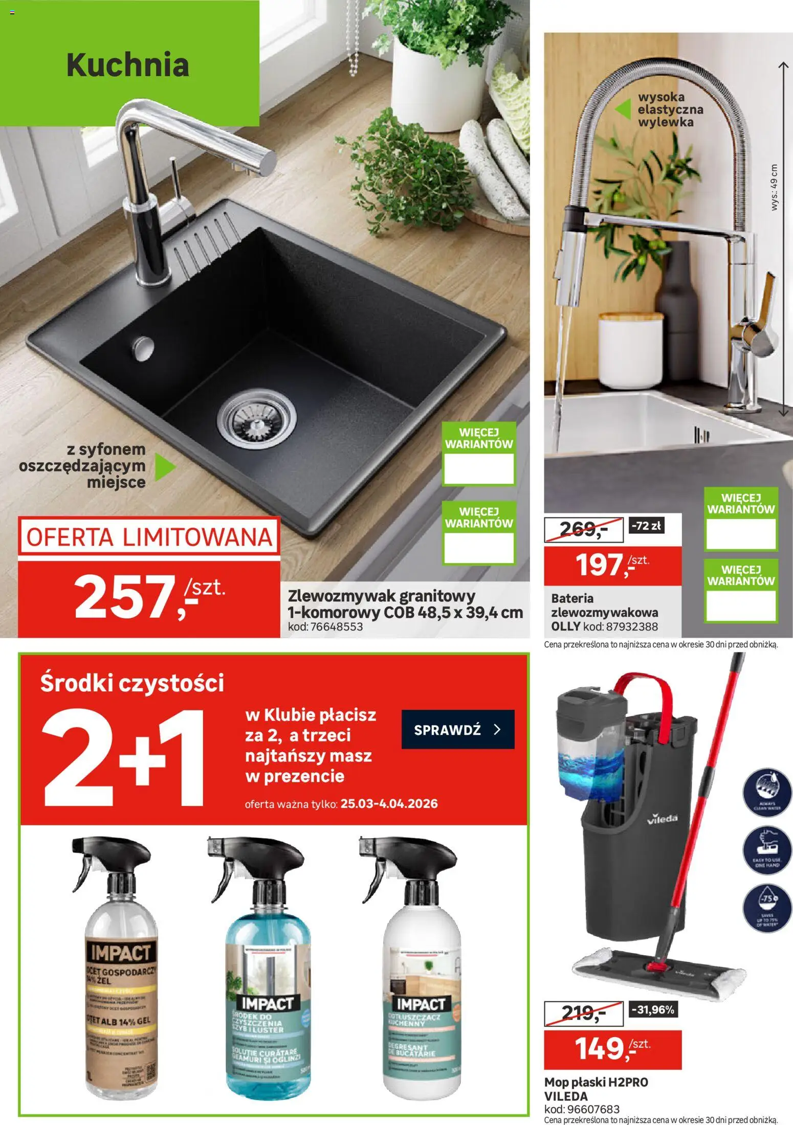 Leroy Merlin gazetka od 25.03.2026 | Strona: 22 | Produkty: Bateria, Vileda