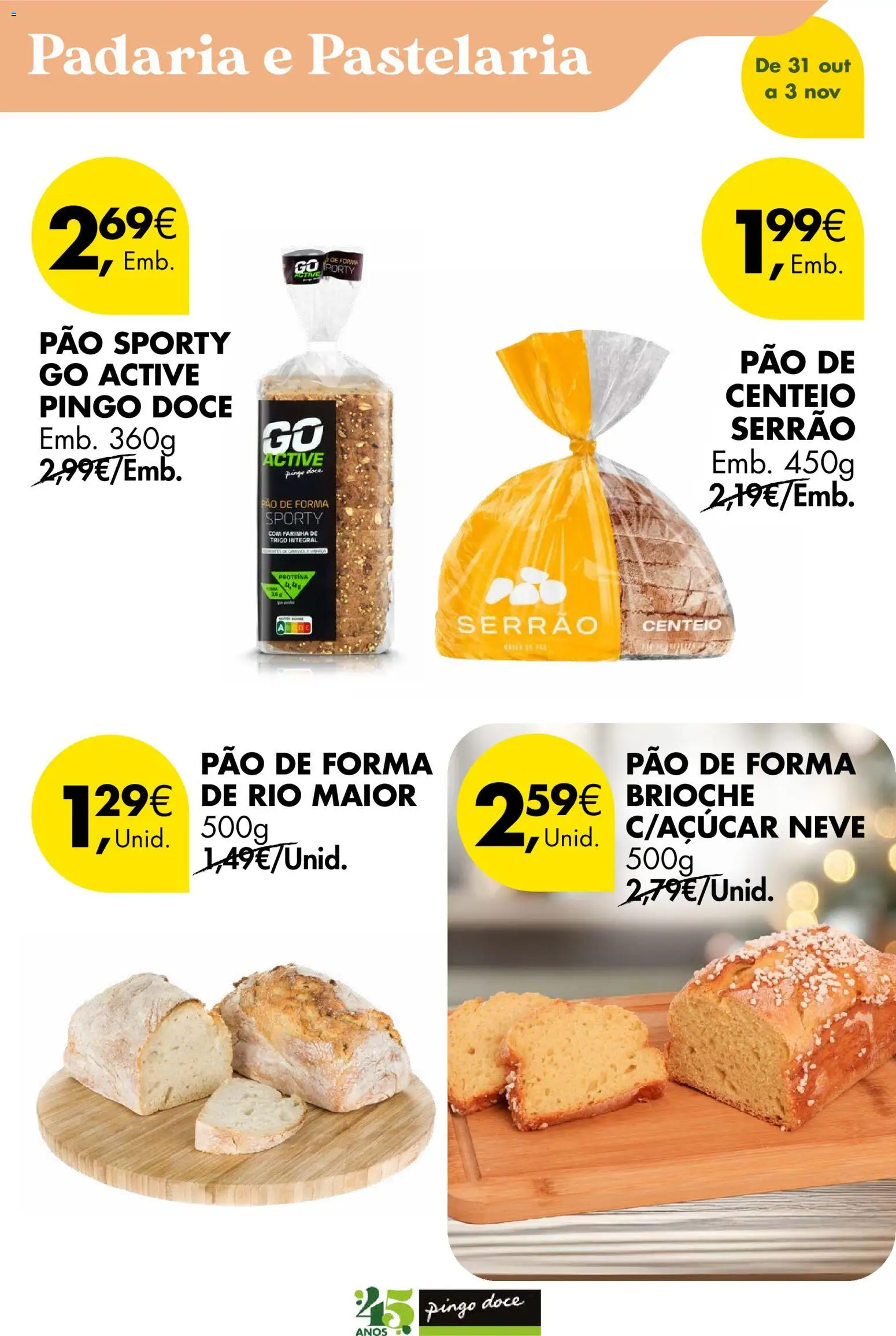 Pingo Doce Poupe este Fim de Semana │ válido de 31.10.2025 | Página: 8 | Produtos: Farinha de trigo, Padaria, Açúcar, Proteina