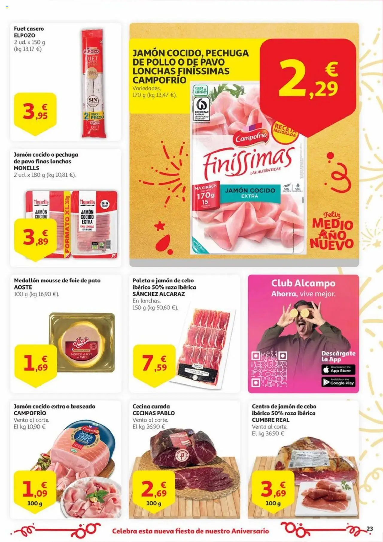 Alcampo -  Canarias │ válido desde el 17.06.2025 | Página: 23 | Productos: Mousse, Jamón, Jamón cocido