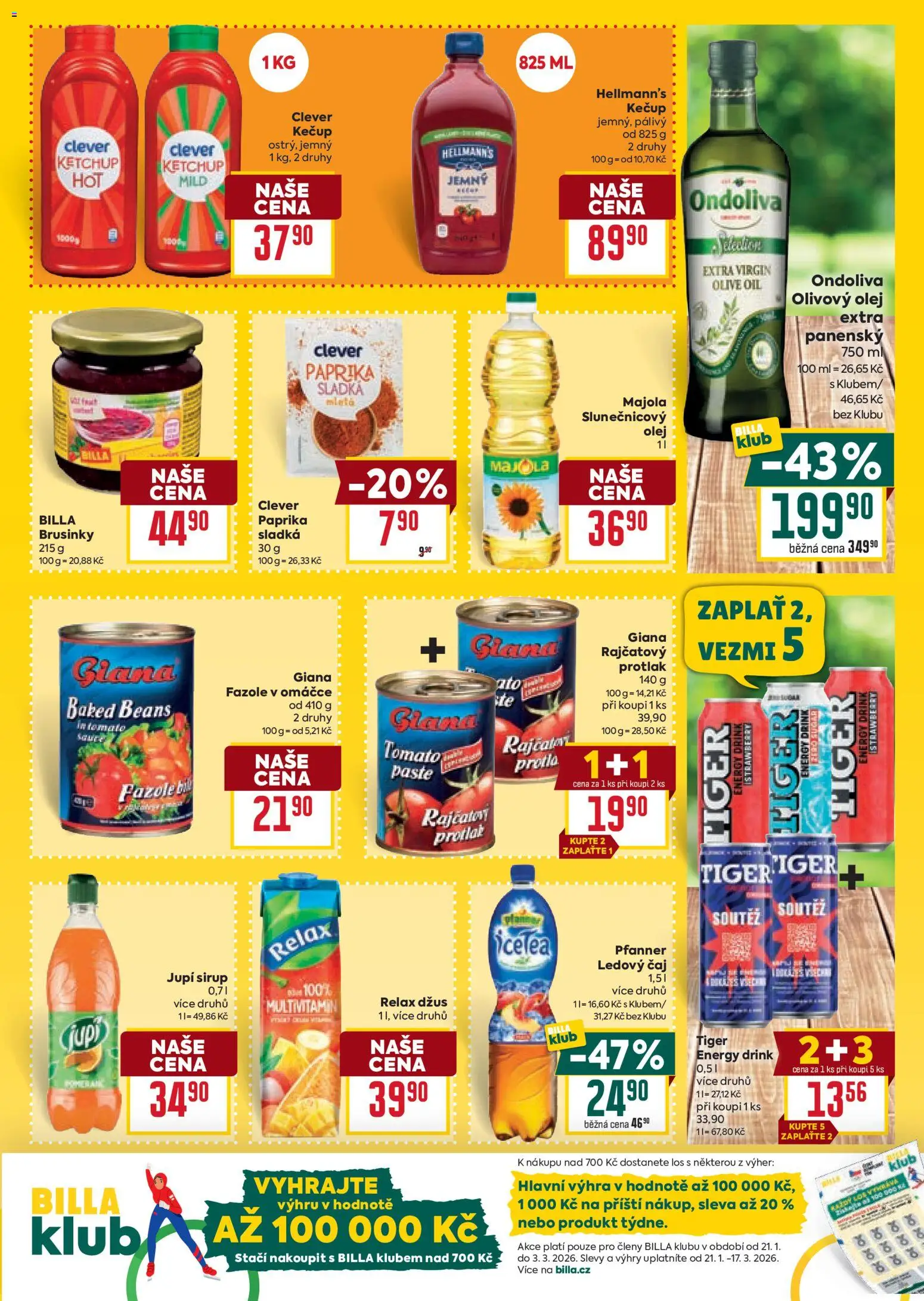 Billa Velký leták od 04.02.2026 | Strana: 23 | Produkty: Jupí, Brusinky, Fazole, Clever