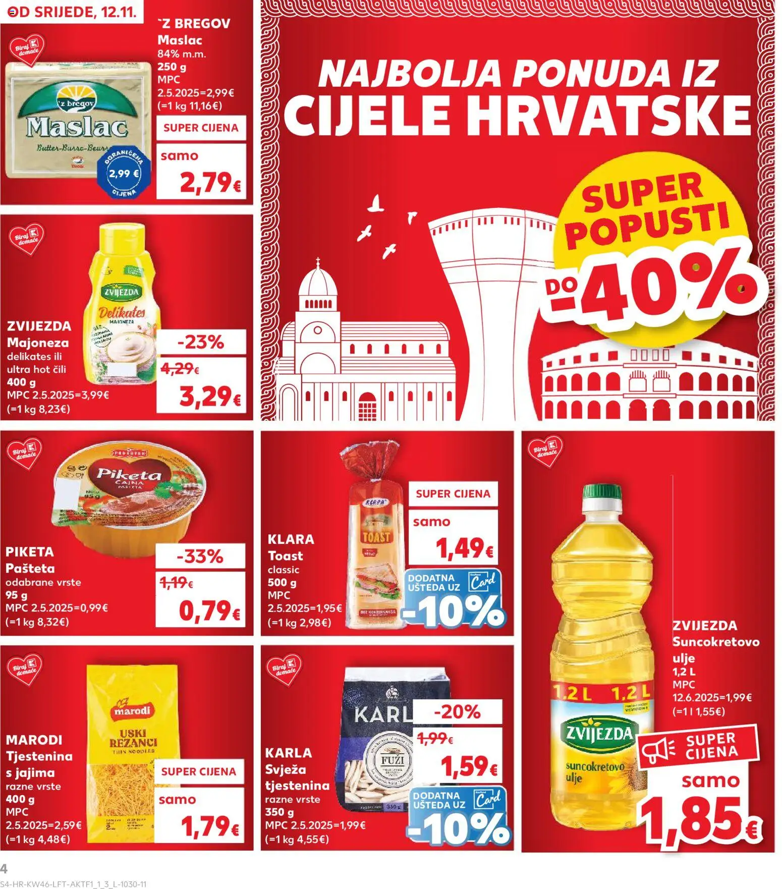 Kaufland HR akciós ujság - amely érvényes a következő dátumtól: 12.11.2025 | Oldal: 4