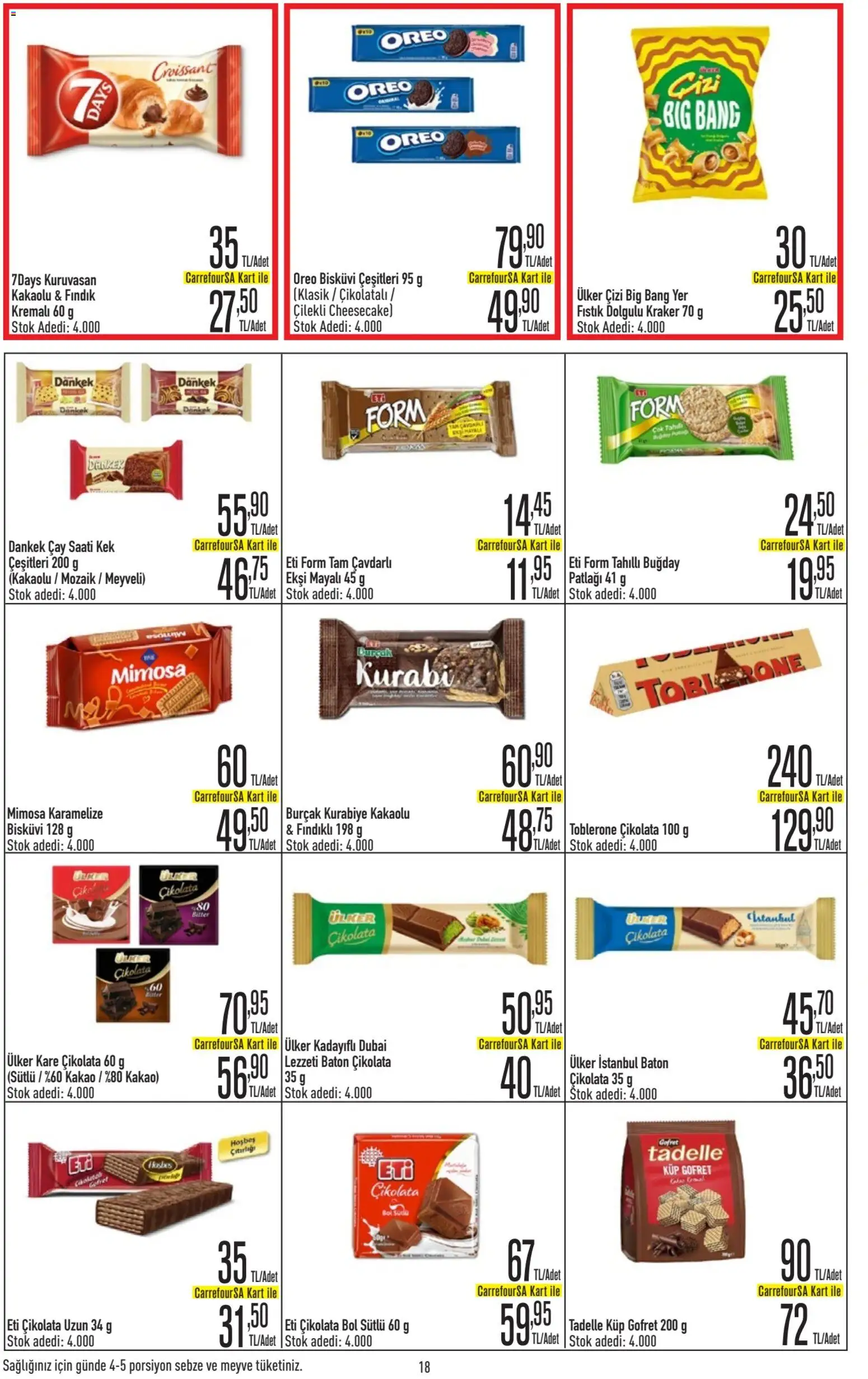 CarrefourSA Katalog - 09.04.2026 tarihinden itibaren geçerlidir | Sayfa: 19 | Ürünler: Çay, Kurabiye, Meyve, Bisküvi