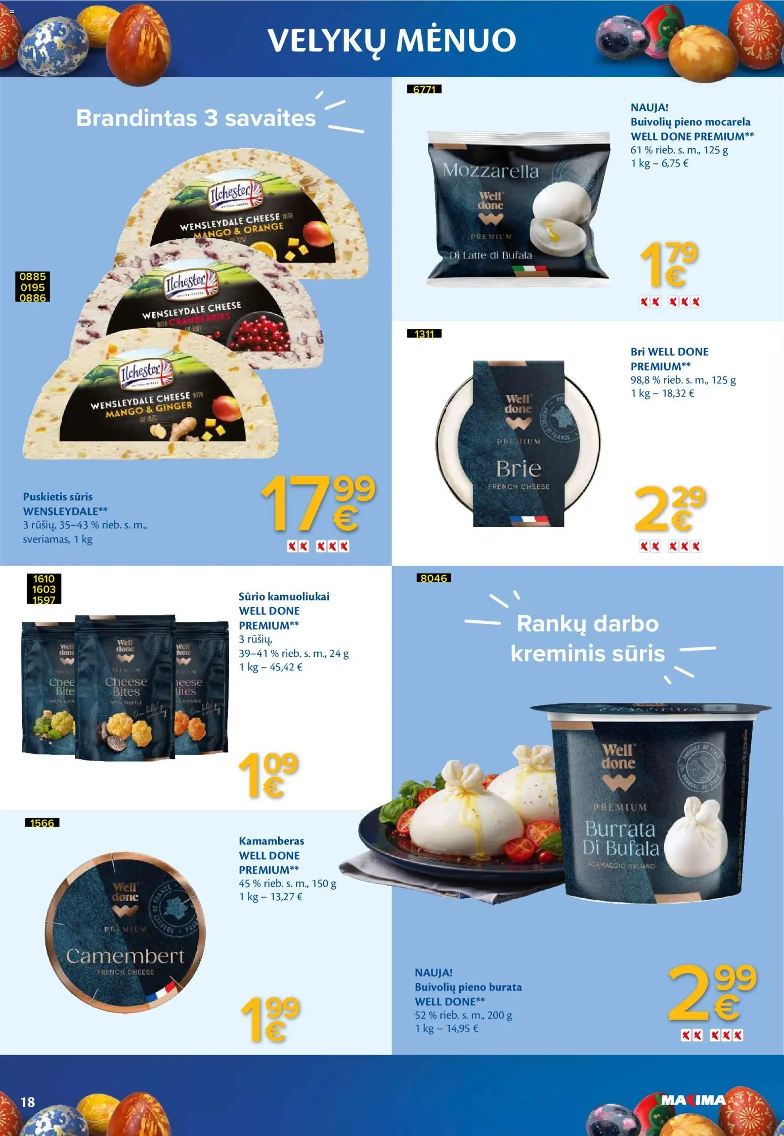MAXIMA akcijos nuo 03.03.2026 | Puslapis: 18 | Prekių: Sūris