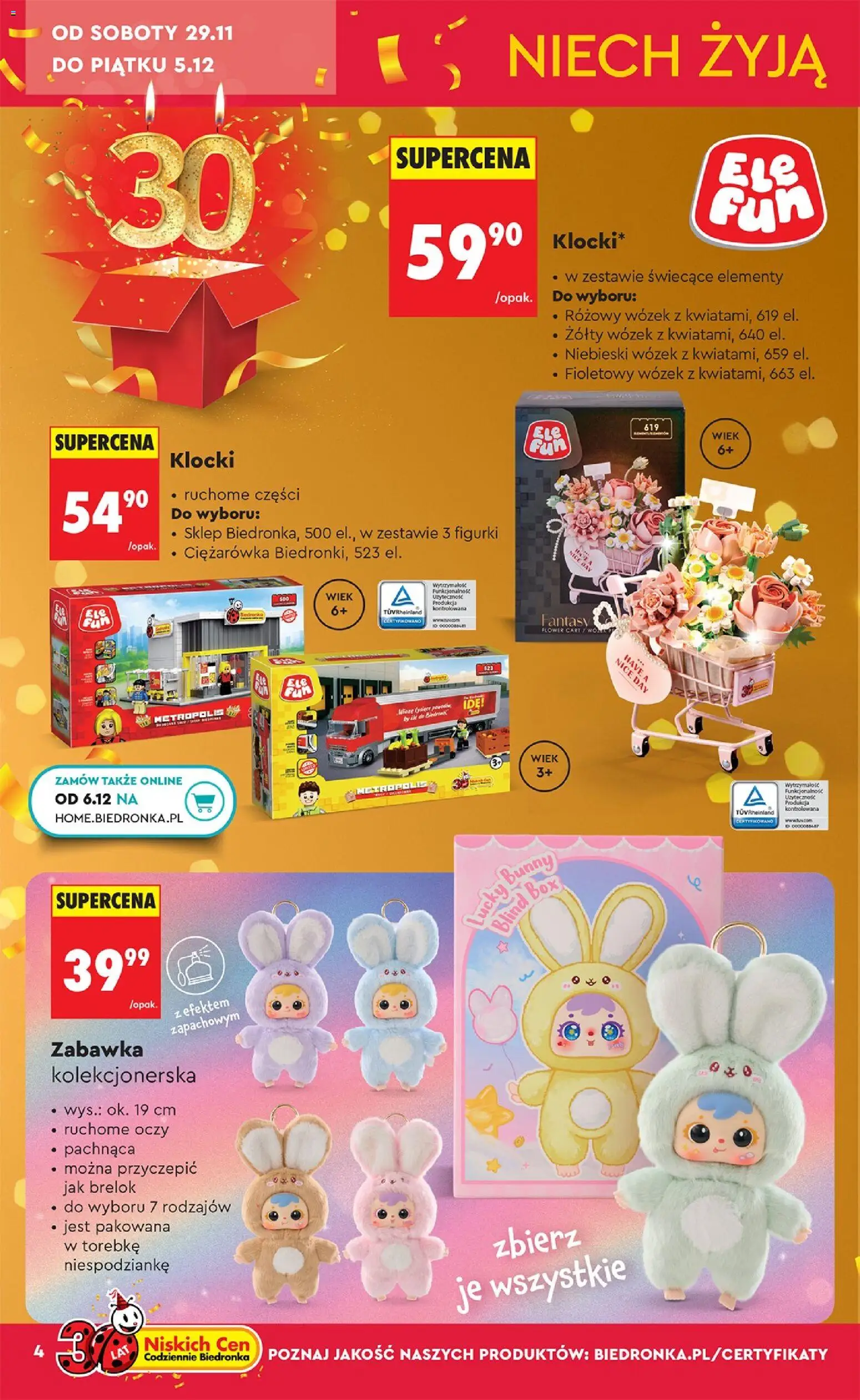 Biedronka gazetka - Hity i inspiracje od 29.11.2025 | Strona: 4 | Produkty: Figurki