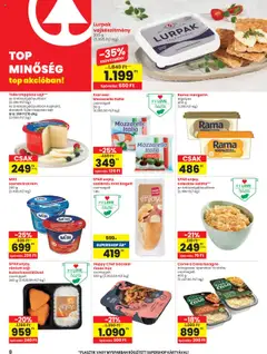 Spar akciós ujság - amely érvényes a következő dátumtól: 24.07.2025 | Oldal: 8 | Termékek: Hús, Rama, Rántott sajt, Sajt