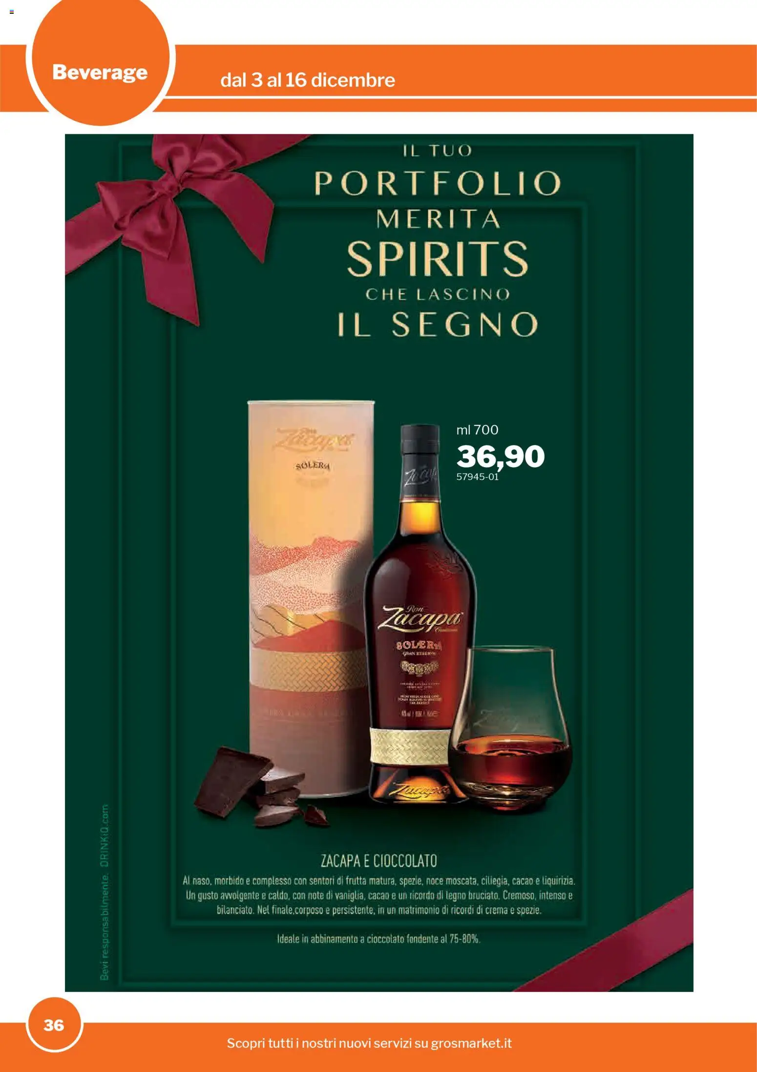 Volantino Sogegross del 03.12.2025 | Pagina: 36 | Prodotti: Crema, Cioccolato, Frutta, Cacao