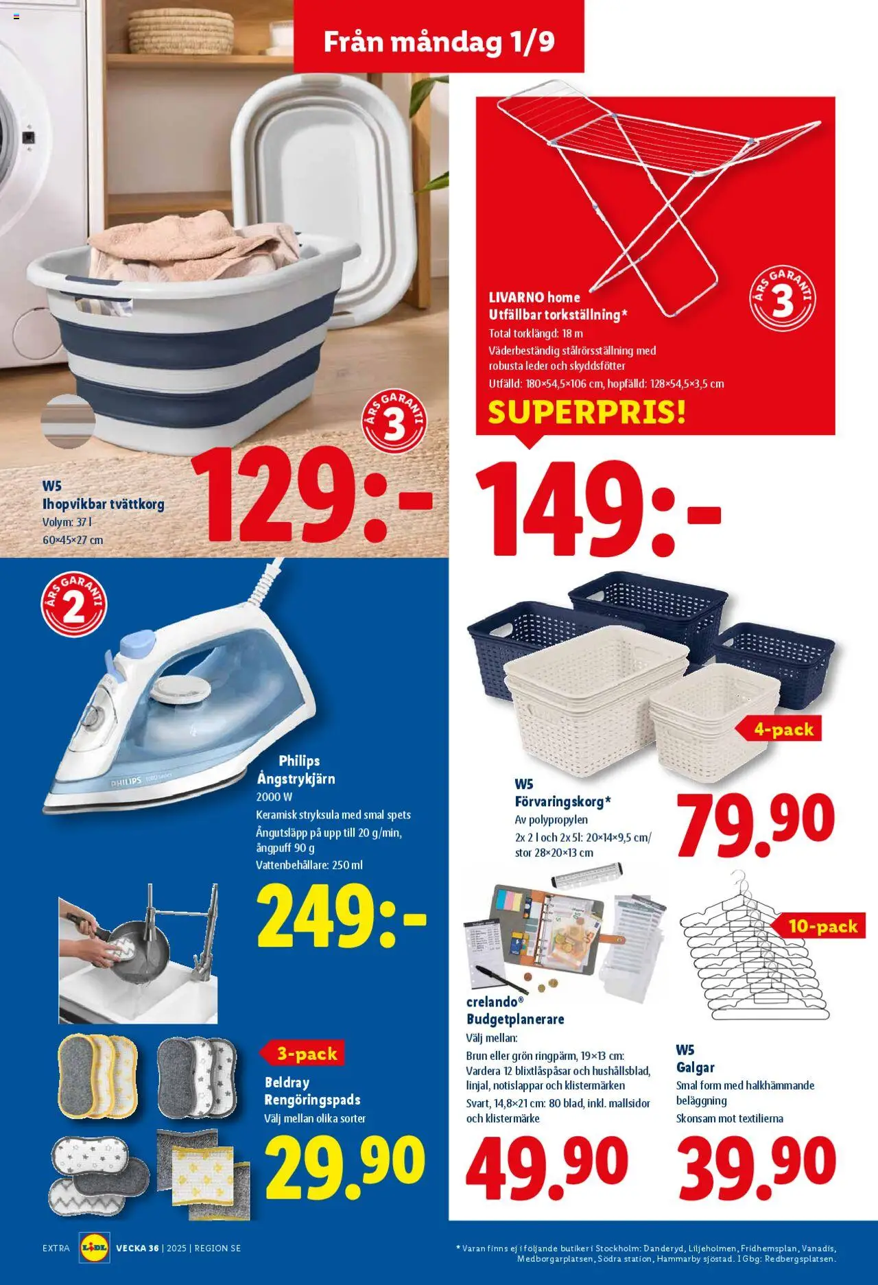 Lidl reklamblad aktuell från 01.09.2025 | Sida: 18 | Produkter: Tvättkorg