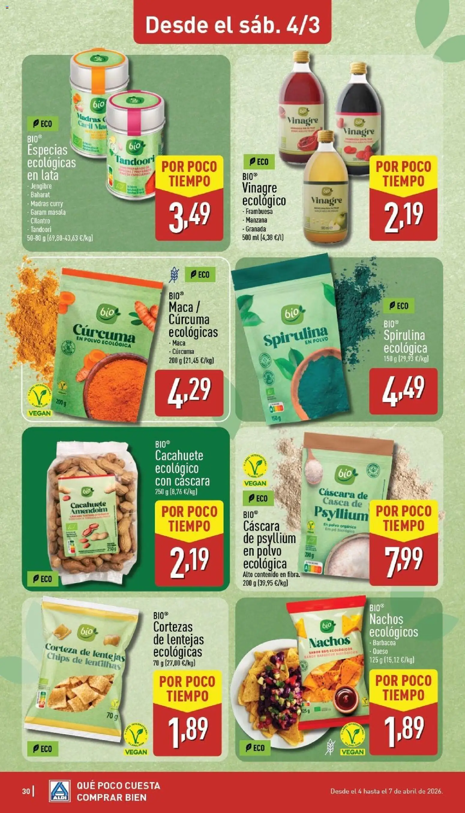 Aldi folleto Canarias │ válido desde el 30.03.2026 | Página: 30 | Productos: Queso, Manzana, Barbacoa, Δεξαμενή