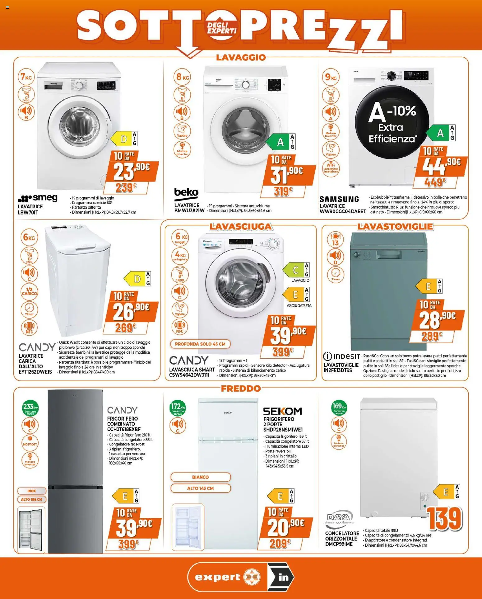 Volantino Ipercoop del 12.03.2026 | Pagina: 2 | Prodotti: Lavasciuga, Lavatrice, Frigorifero, Congelatore