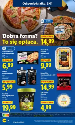 Pogląd oferty "Trattoria Alfredo Pizza wysokobiałkowa, 354 g, 379 g różne rodzaje" - ważna od 05.01.2026 | Strona: 42