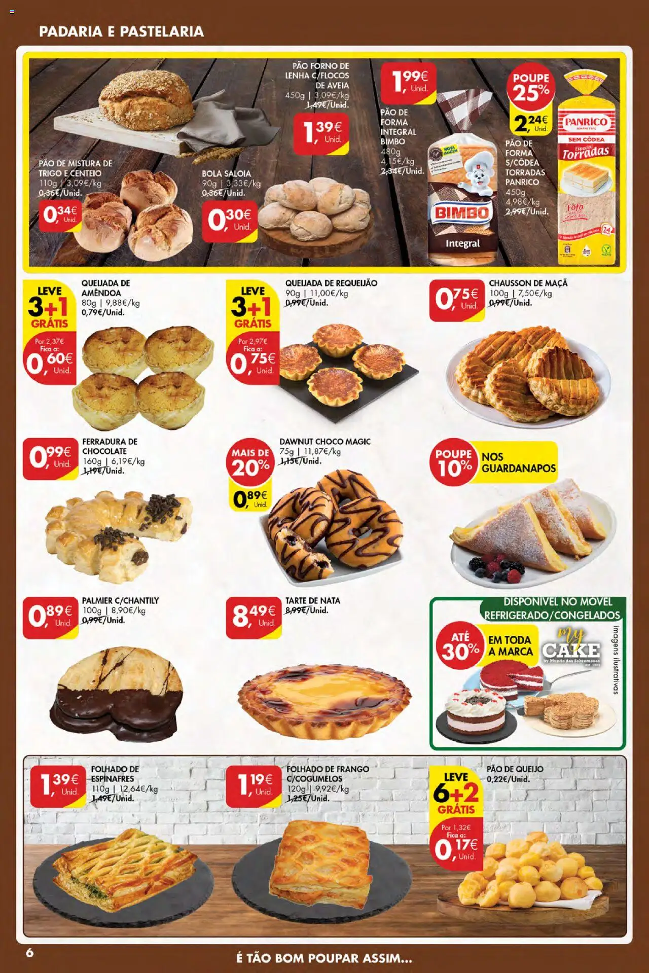 Pingo Doce Poupe Esta Semana Açores │ válido de 09.10.2025 | Página: 6 | Produtos: Forno, Padaria, Guardanapos, Queijo