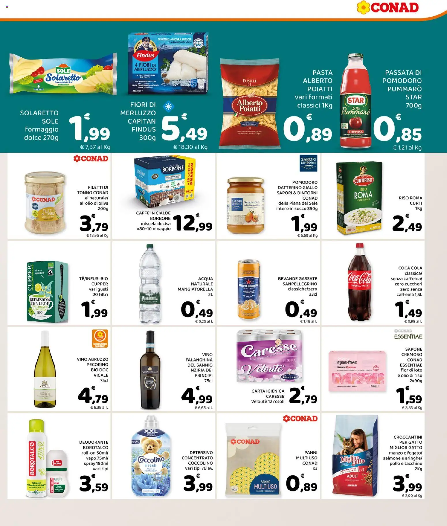 Volantino Conad del 04.03.2026 | Pagina: 3 | Prodotti: Deodorante, Pollo, Talco, Cialde borbone