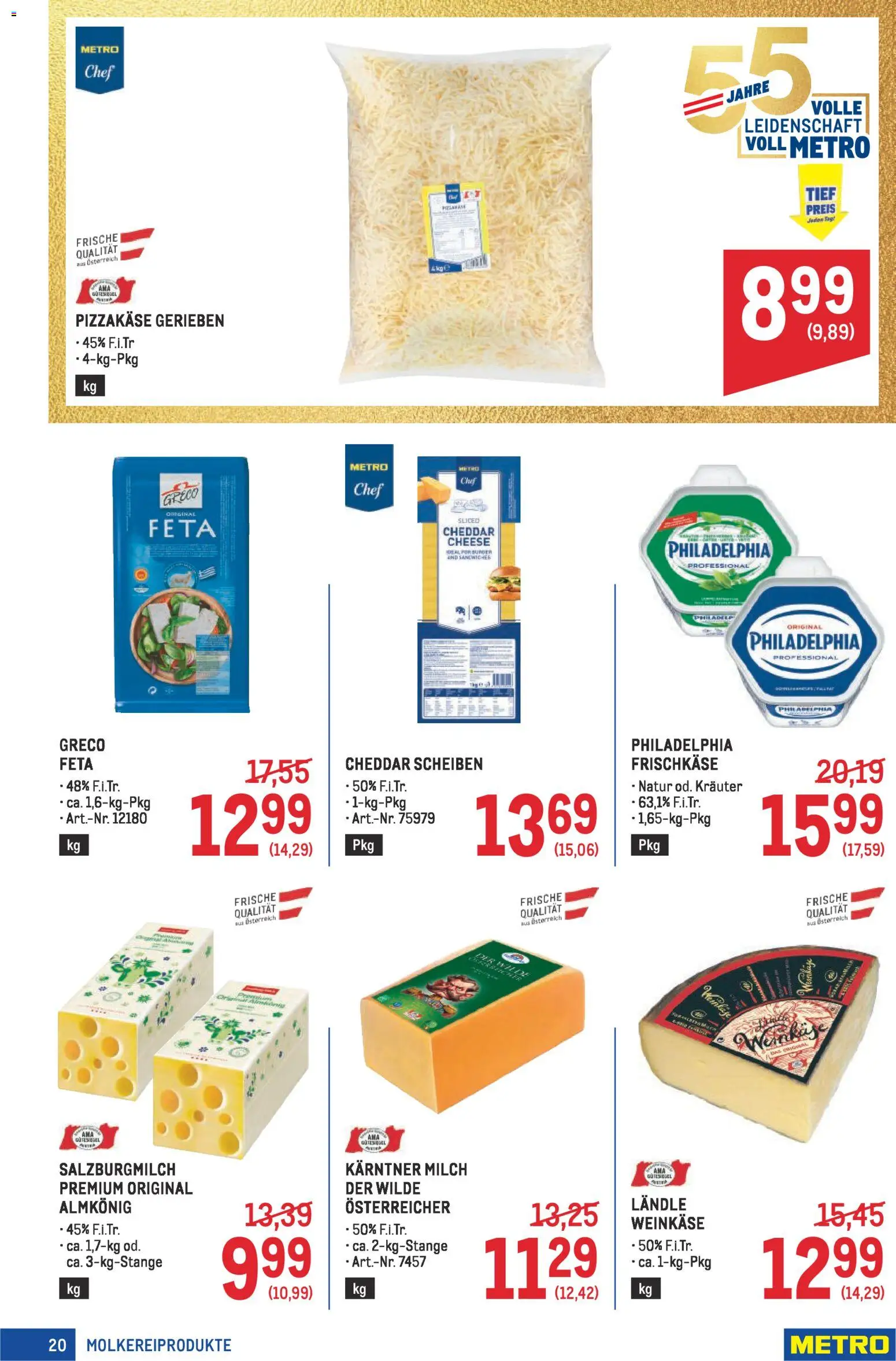 Metro angebote Profi gültig ab 16.04.2026 | Seite: 20 | Produkte: Milch