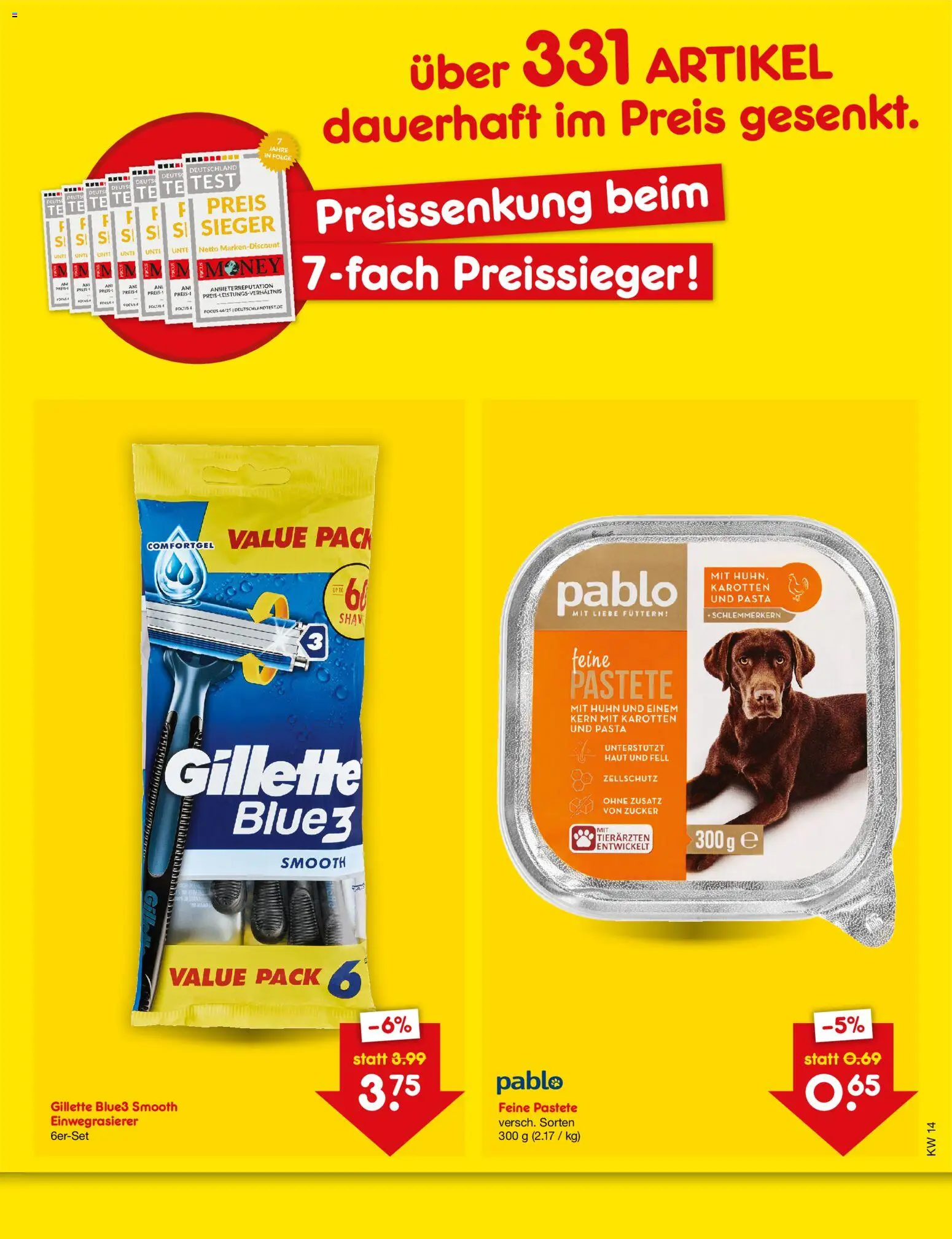 Netto Marken-Discount Preissenkung auf Dauer – gültig ab 02.04.2026 | Seite: 2 | Produkte: Zucker, Pasta