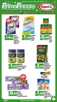 Anteprima del volantino Volantino Primo Prezzo	 valido a partire dal 19.02.2026
