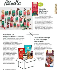 Alnatura Prospekt ab 01.11.2025 gültig | Seite: 6 | Produkte: Spiel, Dattel, Erdbeeren