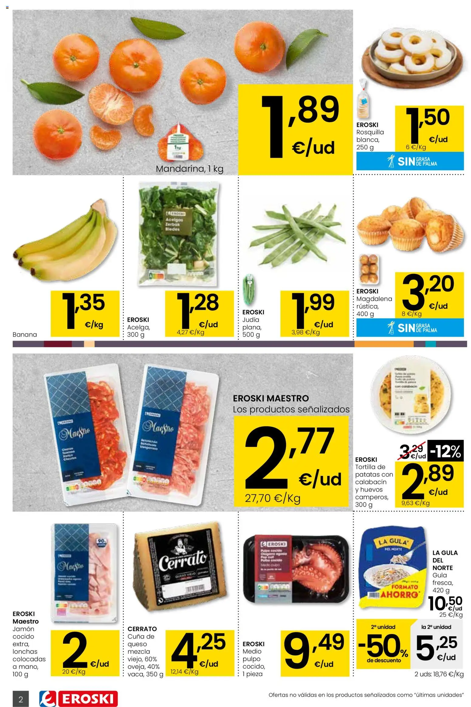 Eroski -  Aliprox │ válido desde el 12.02.2026 | Página: 2 | Productos: Calabacín, Queso, Huevos, Jamón