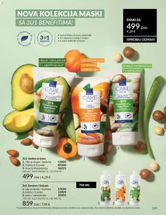 3u1 maska za kosu 1. Ulje avokada i badema, 3u1 hair mask with avocado and almond oil - pregled AVON kataloga - važi od 29.12.2025 | Strana: 161