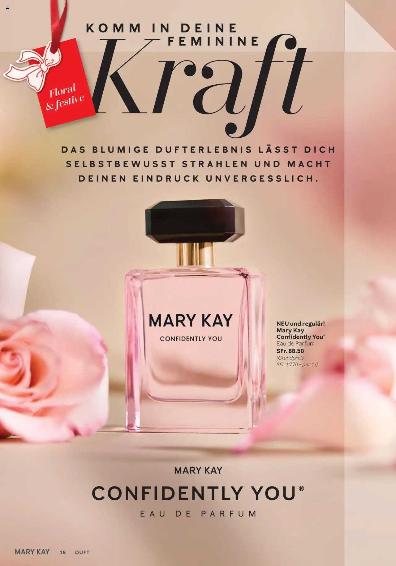 Mary Kay Aktionen – gültig ab 16.10.2025 | Seite: 18 | Produkte: Eau de Parfum, Parfüm, Duft