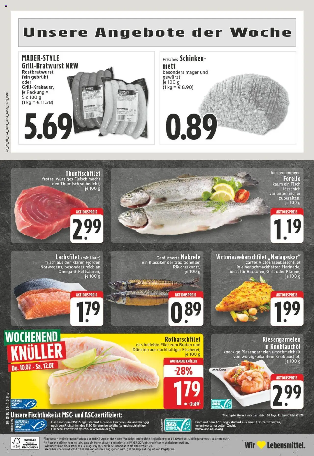 Edeka prospekt Bochum-Wiemelhausen	 - gültig ab dem 06.07.2025 | Seite: 24 | Produkte: Grill, Thunfisch, Schinken, Fleisch