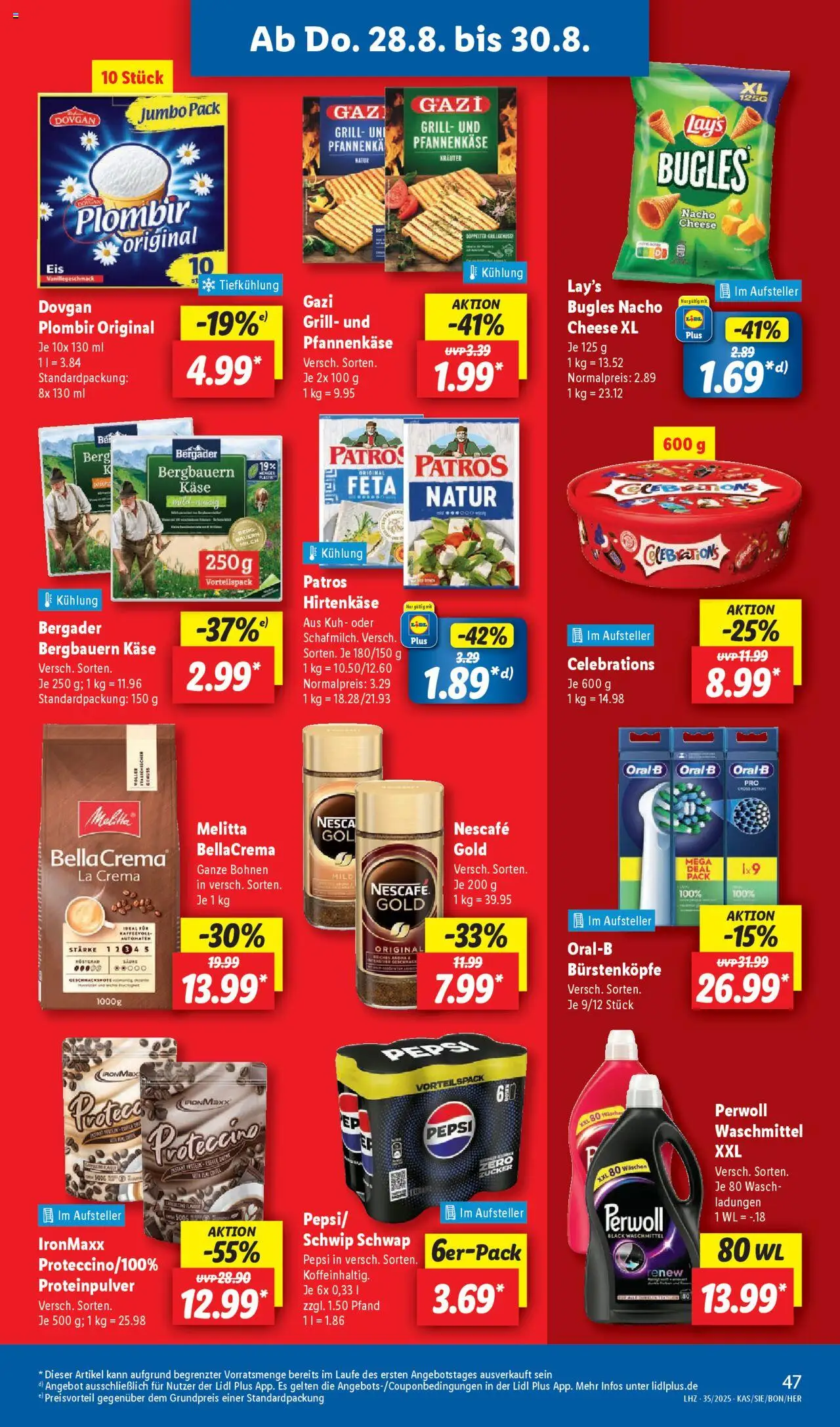 Lidl Prospekt Gladenbach - gültig ab dem 25.08.2025 | Seite: 63 | Produkte: Perwoll, Waschmittel, Zucker, Pepsi